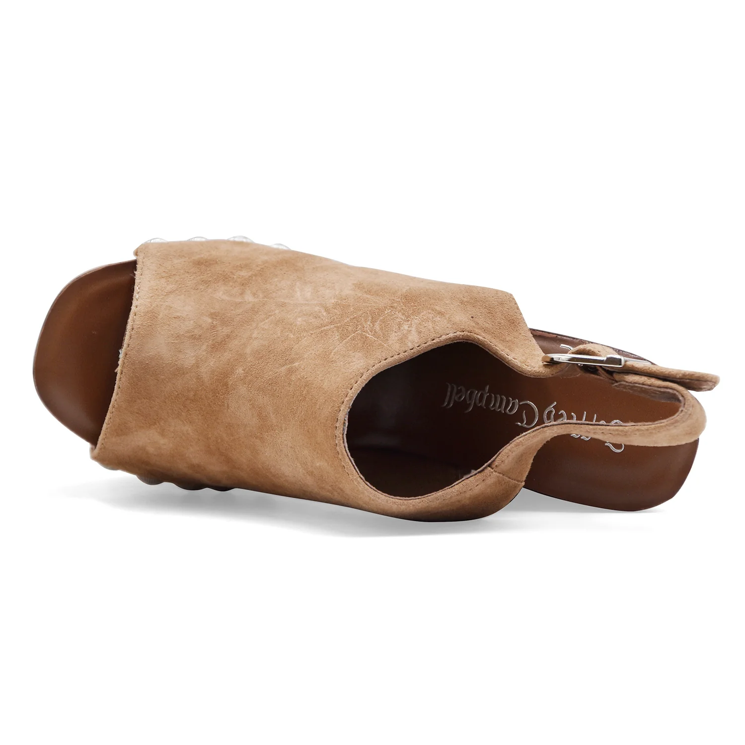 Sandali Jeffrey Campbell Donna Snick Pelle Scamosciata Marrone - Image 4