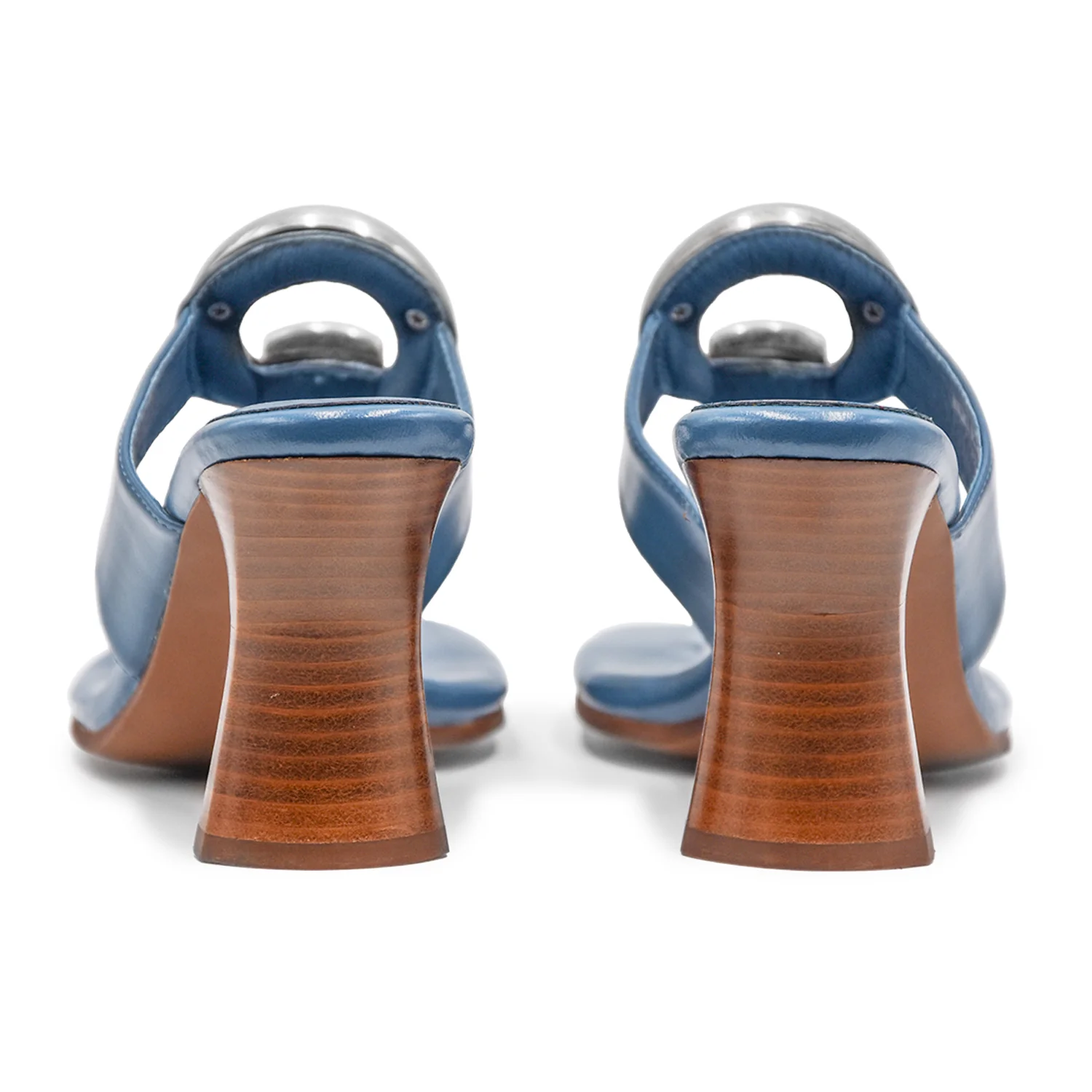 Jeffrey Campbell Sandali Evaluate Donna Azzurro Con Tacco Slavato - Image 3