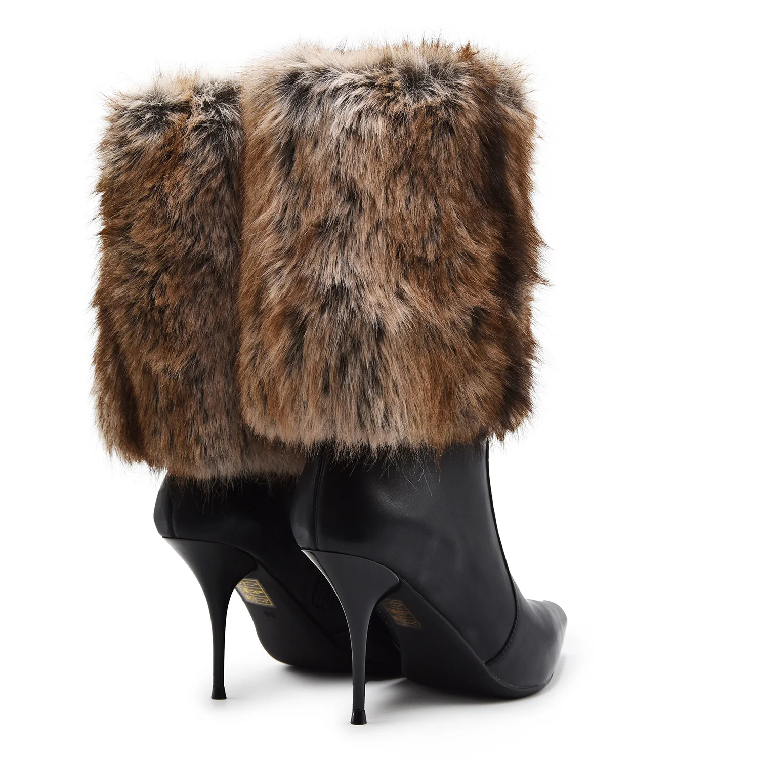 Stivali Donna Jeffrey Campbell Hirsute Nero Con Ecopelliccia - Image 4