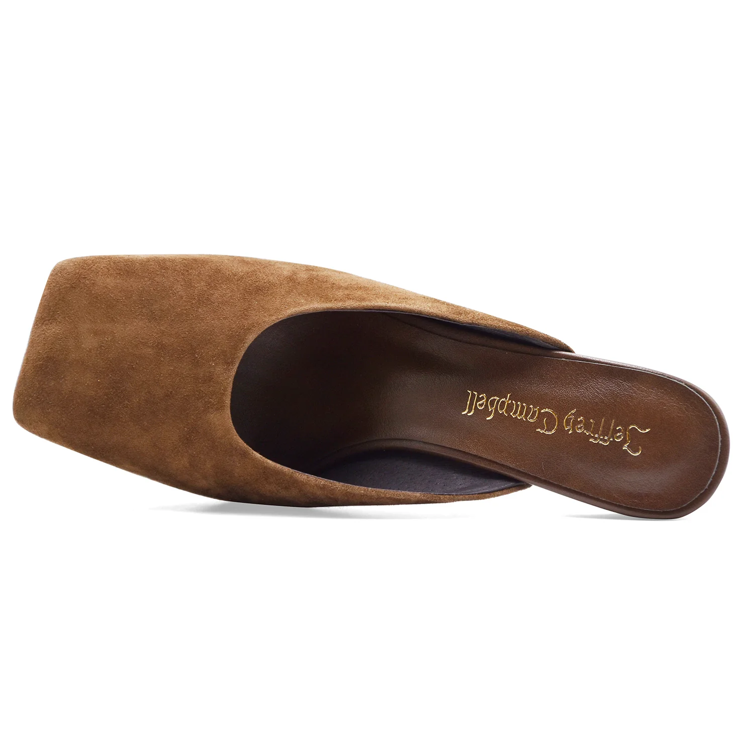 Sabot Donna Jeffrey Campbell Scamosciato Marrone Tacco Scultoreo - Image 3