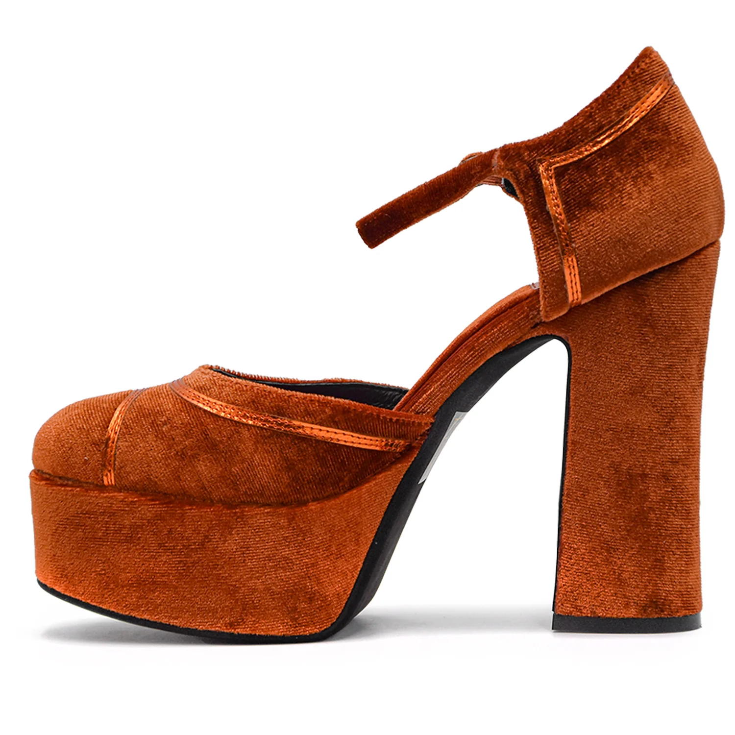 Décolleté Donna Jeffrey Campbell Arancio Donna Tacco A Colonna - Image 4