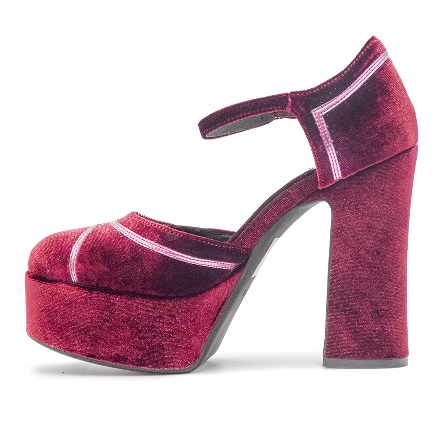 Jeffrey Campbell Décolleté Donna Bordeaux Low-Down Look Glamour - Image 4