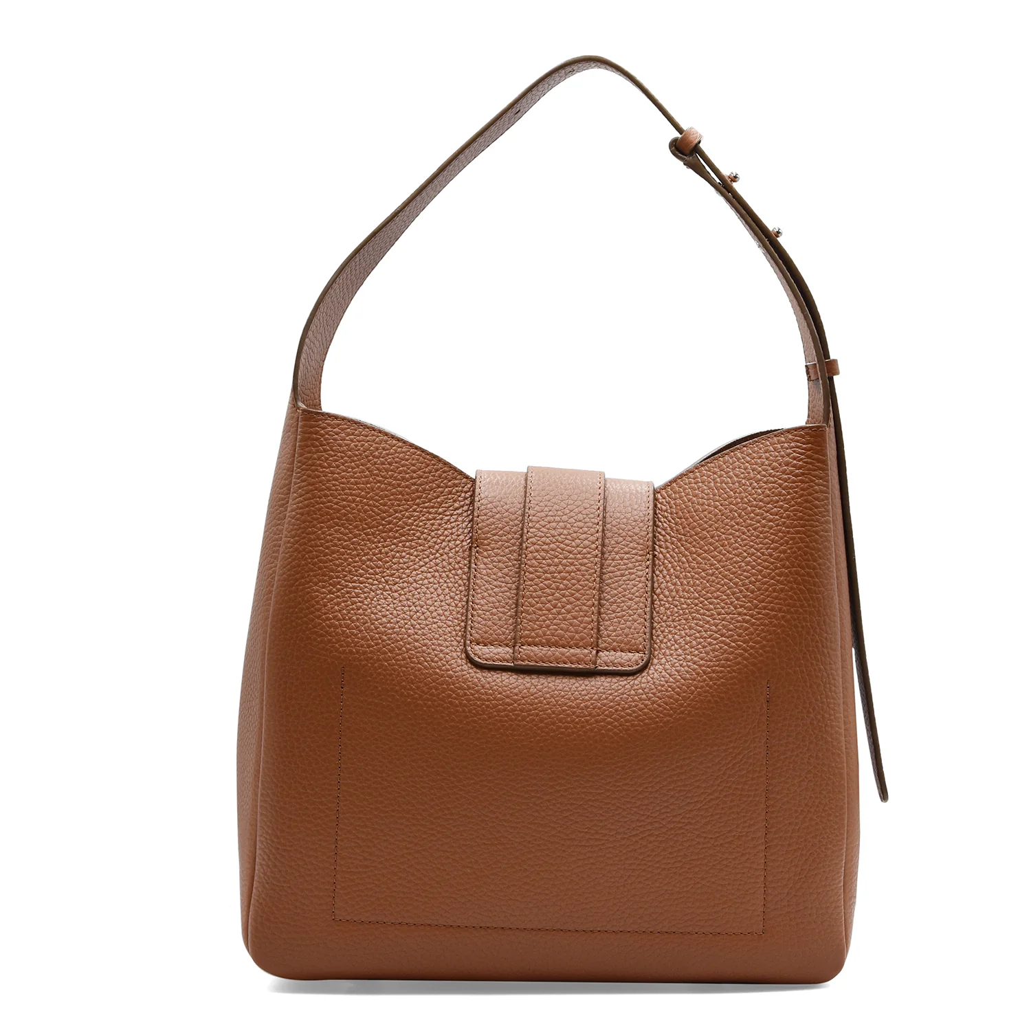 Borsa Hogan Donna H01X Pelle Di Qualità Martellata Color Cuoio - Image 2