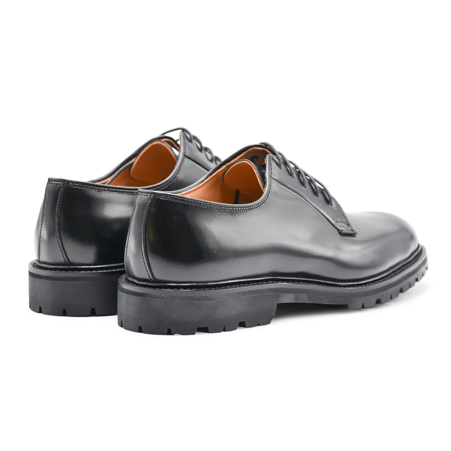 Derby Crockett & Jones Lanark 3 Black Cavalry Calf Suola Vibram - Image 5