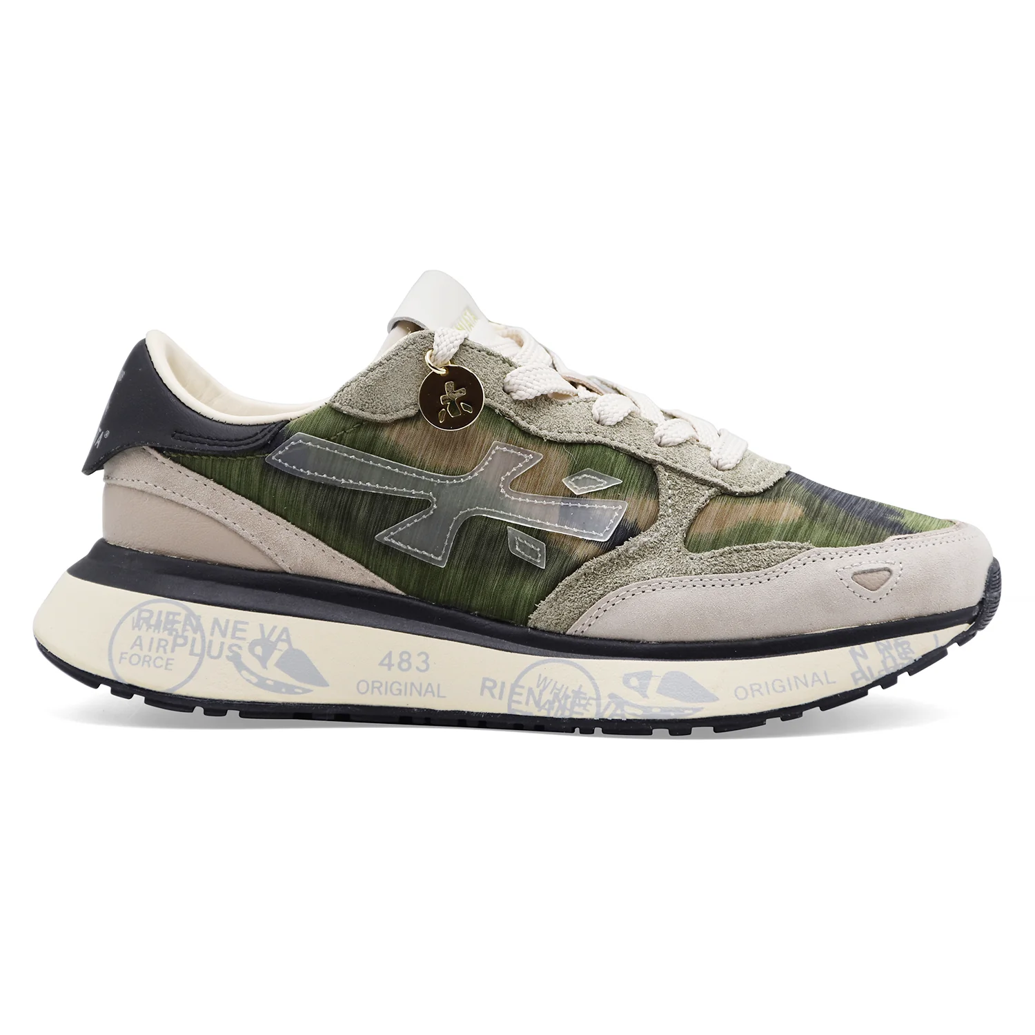Sneakers Donna Premiata Lauryn 8185 Fantasia Stile Camouflage