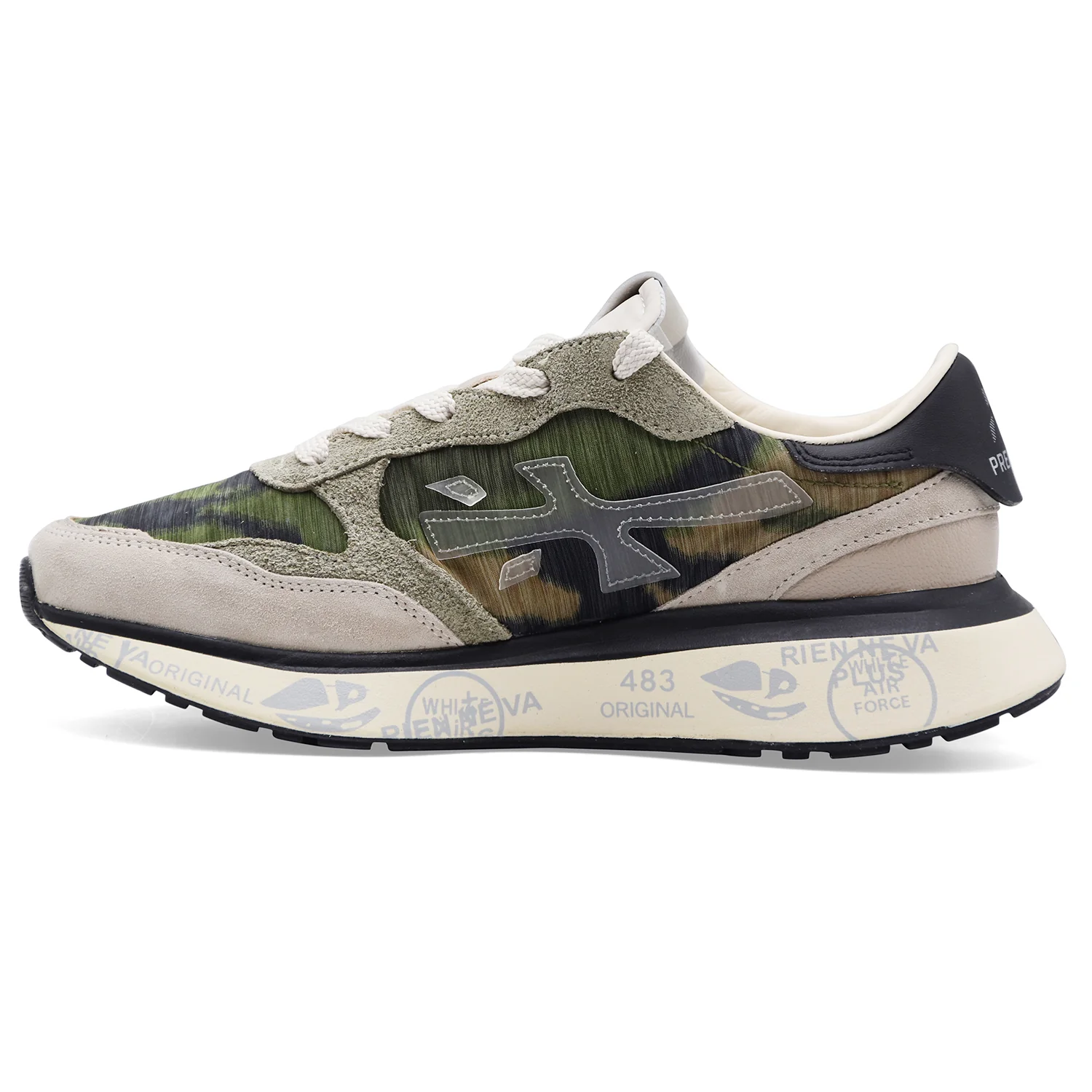 Sneakers Donna Premiata Lauryn 8185 Fantasia Stile Camouflage - Image 3