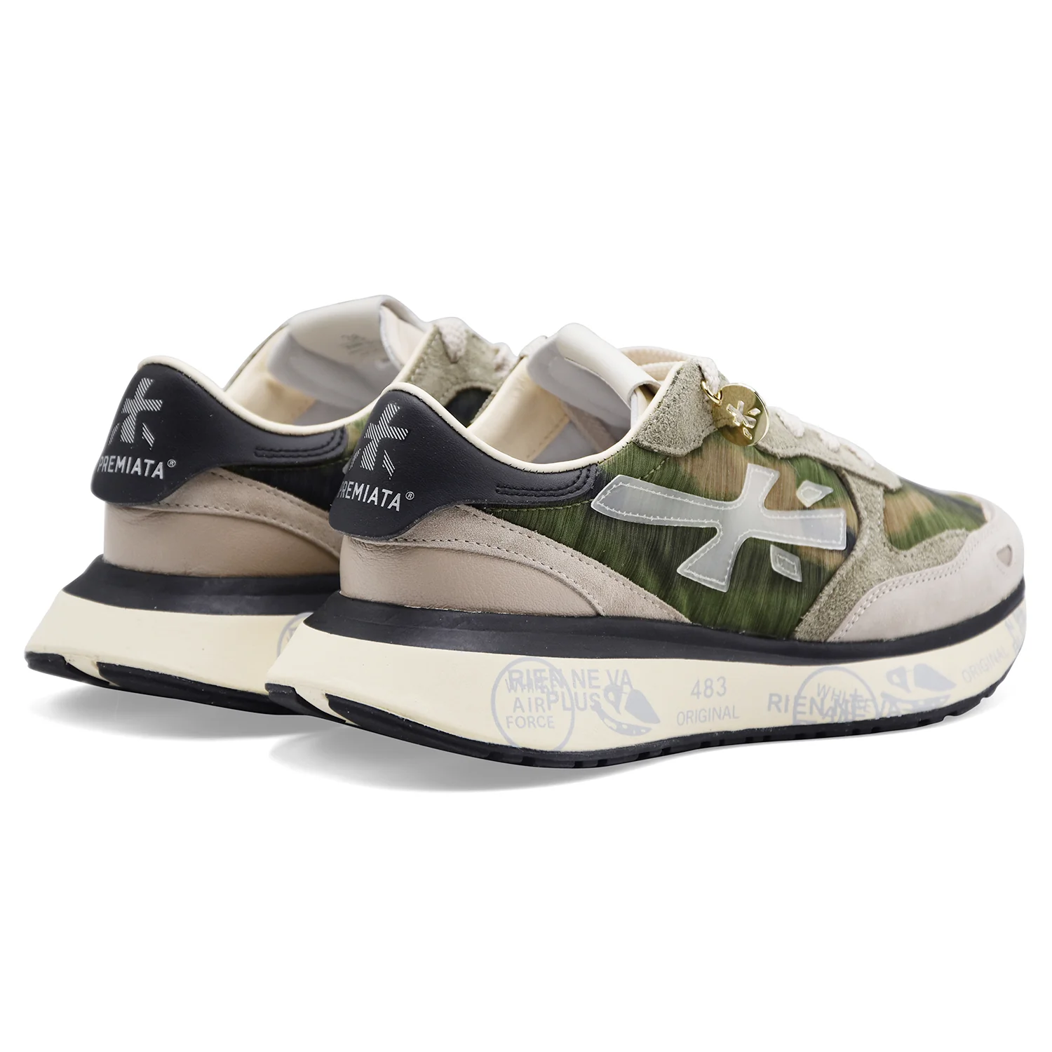 Sneakers Donna Premiata Lauryn 8185 Fantasia Stile Camouflage - Image 5