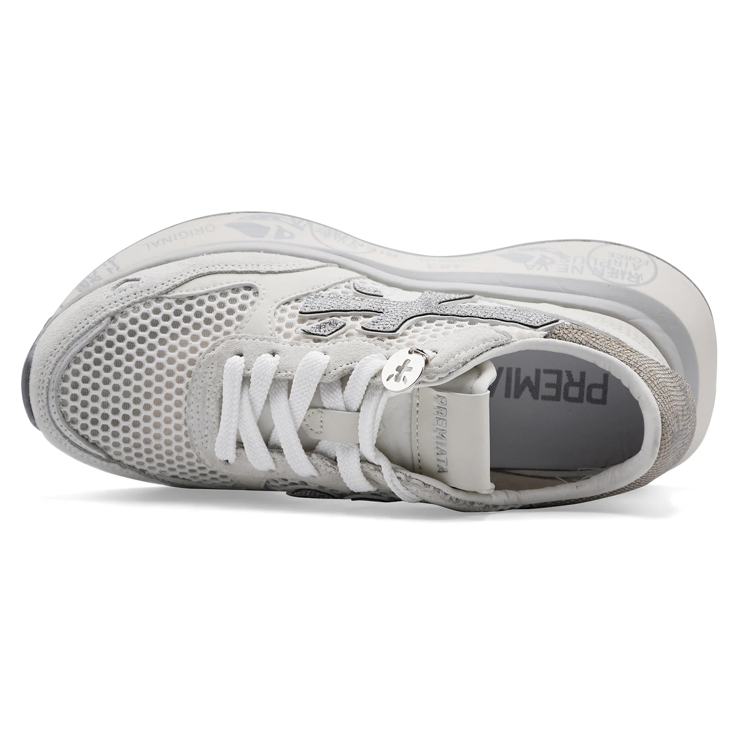Sneakers Donna Premiata Lauryn 8186 Bianco Stile Rétro Running - Image 3
