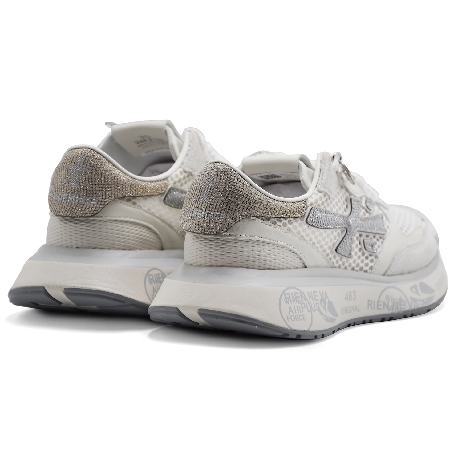 Sneakers Donna Premiata Lauryn 8186 Bianco Stile Rétro Running - Image 5