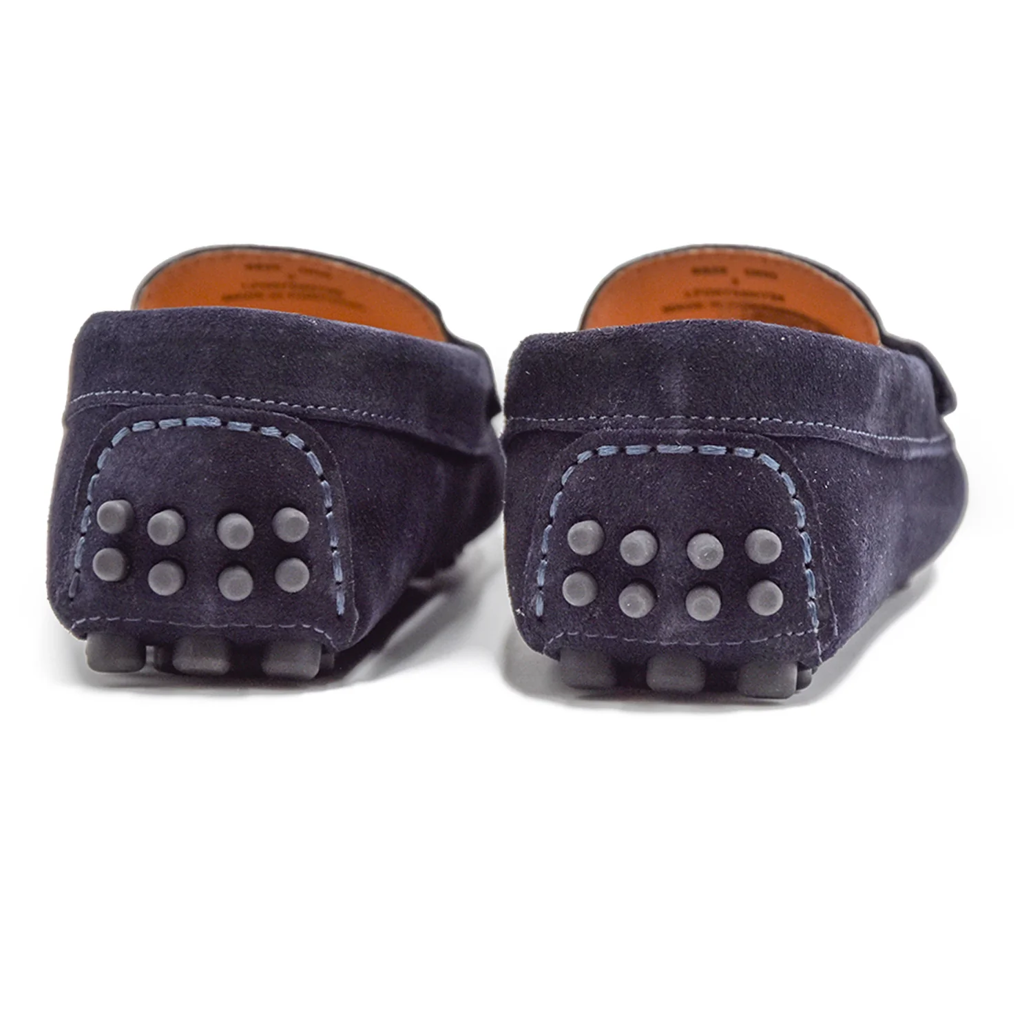 Barbour Mocassini Donna Blu Suole Montate Su Una Suola A Puntini - Image 3