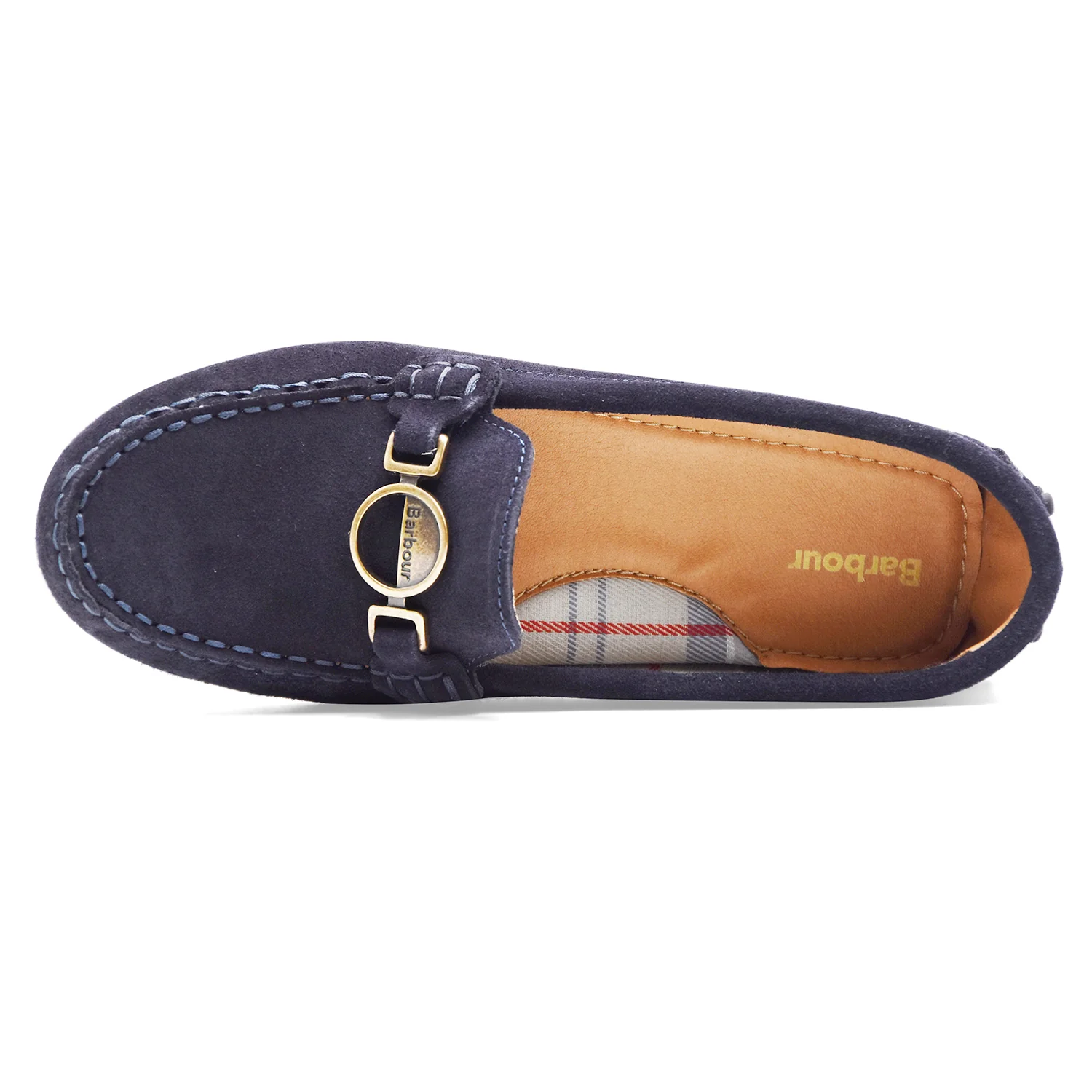 Mocassini Barbour Donna LAIRE DRIVING SHOE Pelle Scamosciata Blu - Image 3