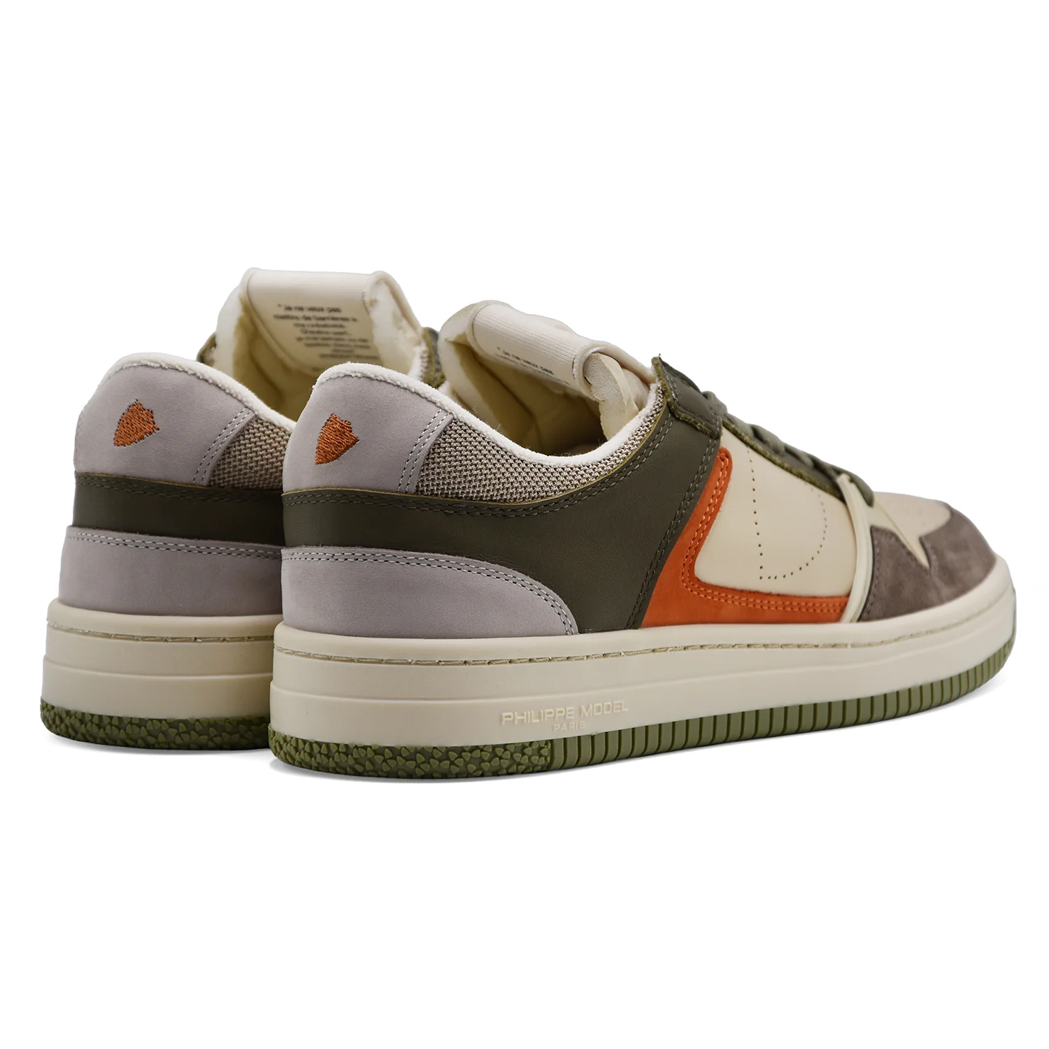 Sneakers Uomo Philippe Model La Grande Low Verde Militare Beige - Image 3