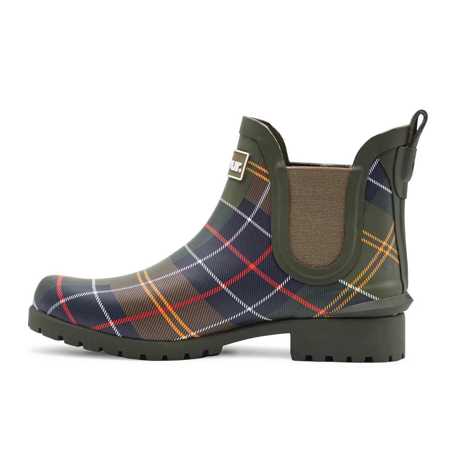 Stivaletti Donna Barbour Wilton Motivo Tartan E Iconico Verde - Image 3