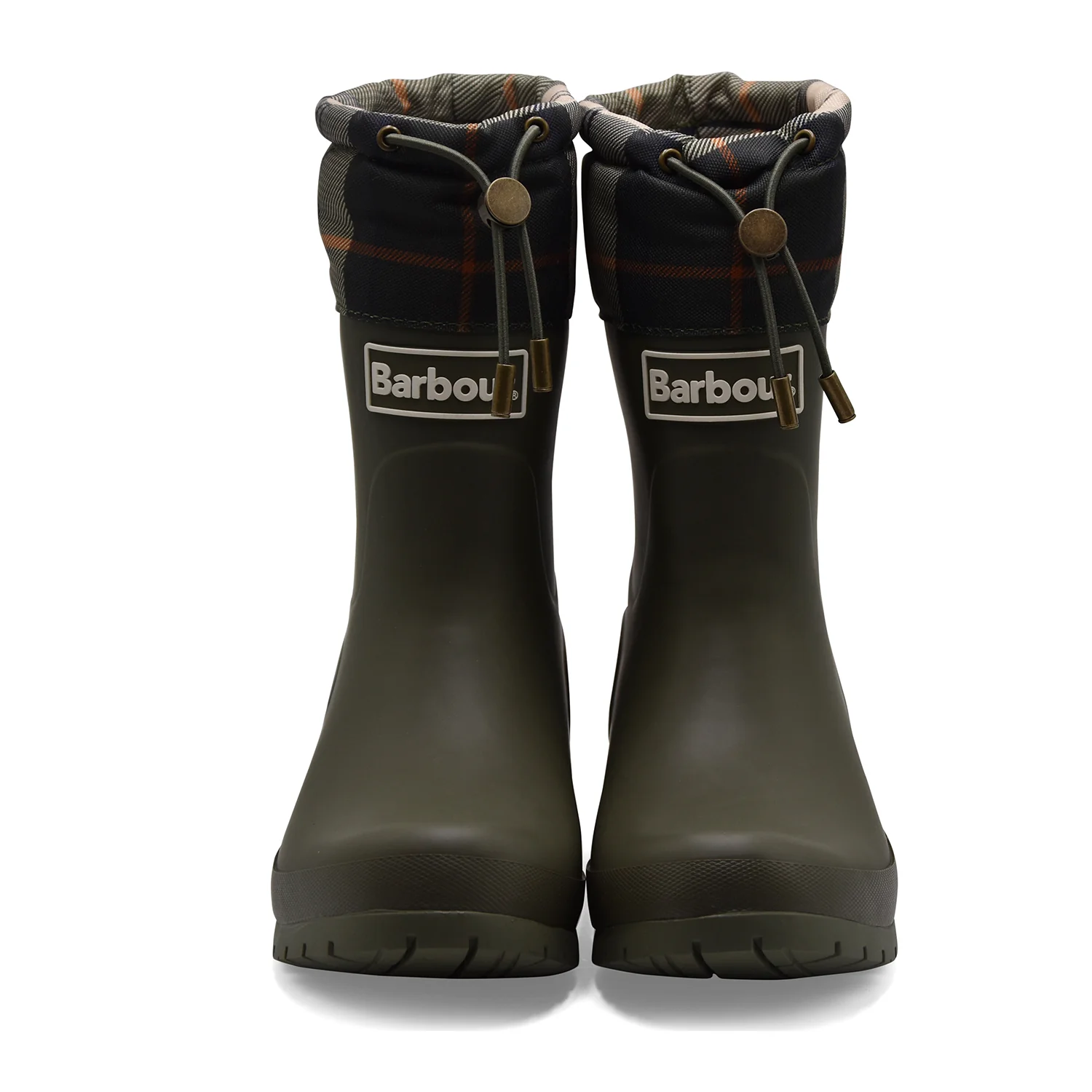 Stivali Barbour Mowbray Donna Gomma Verde Classico Con Motivo Tartan - Image 3