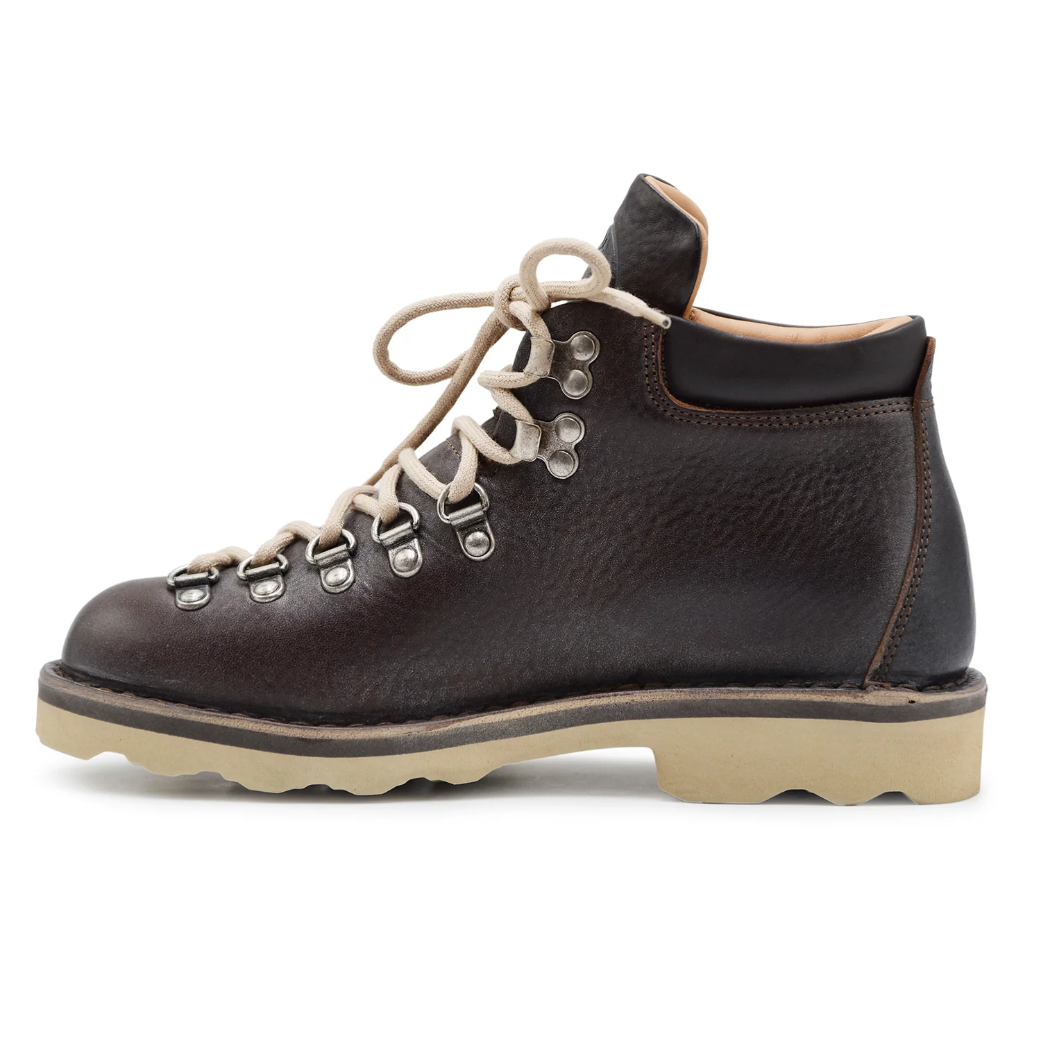 Allacciata Pedula Fracap Donna M128 Vera Pelle Testa Di Moro - Image 4