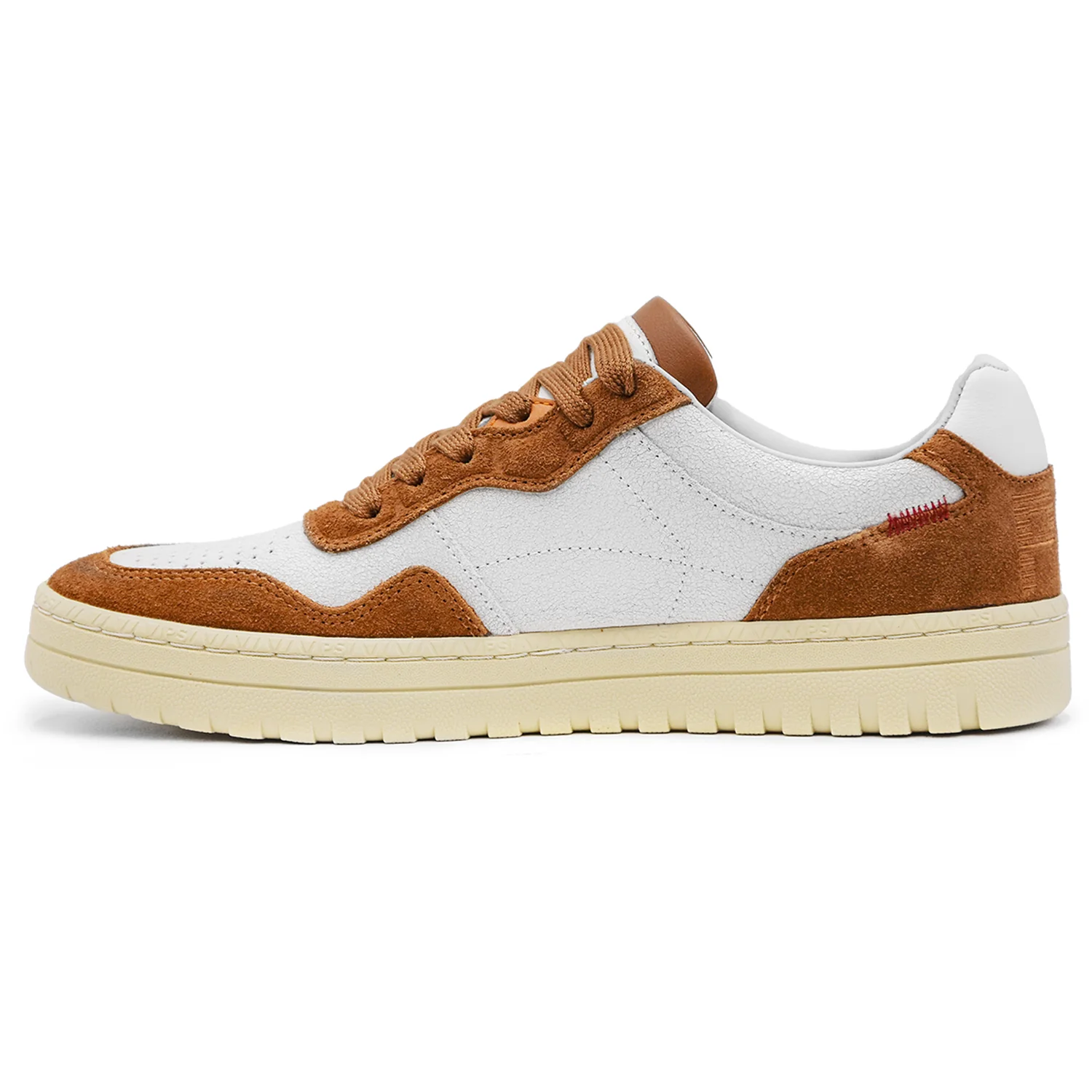 Sneakers Paul Smith Uomo Bianco Marrone Ellis Con Mini Loghi - Image 3