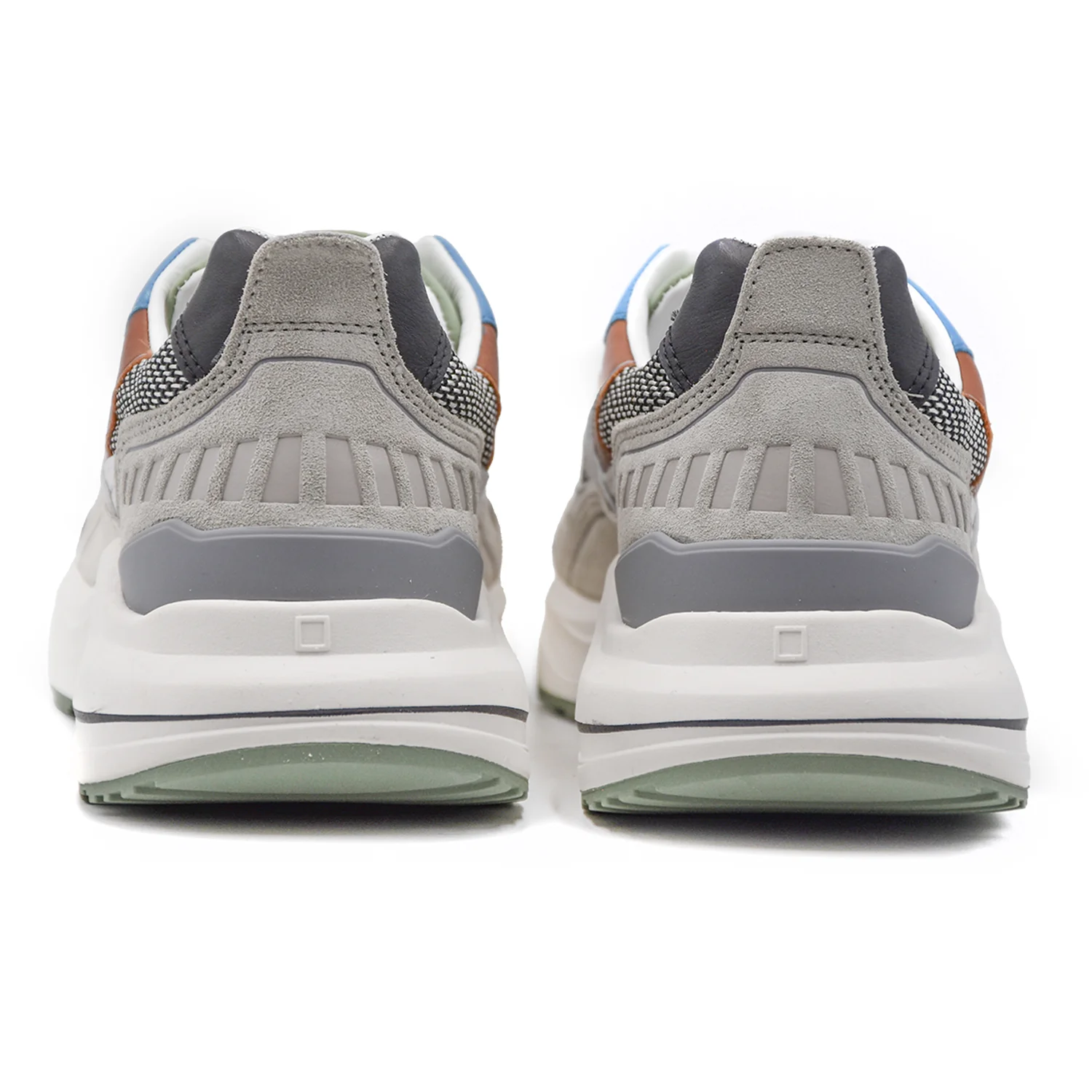 Sneakers D.A.T.E. Fuga Uomo Bianco In Pelle E Tessuto Traspirante - Image 4