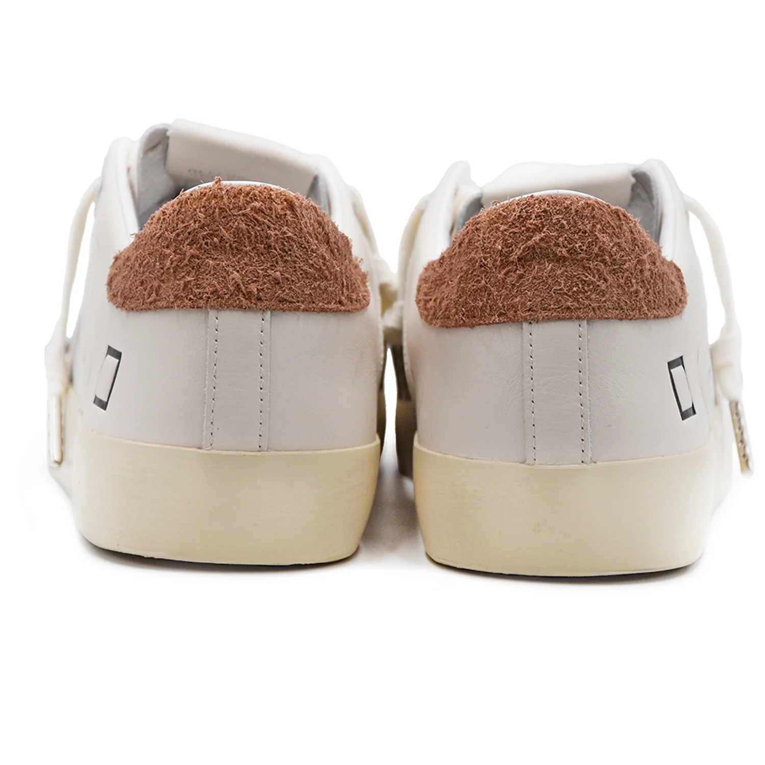 D.A.T.E. Sneakers Hill Low Bianco Con Suola Effetto Used Uomo - Image 5