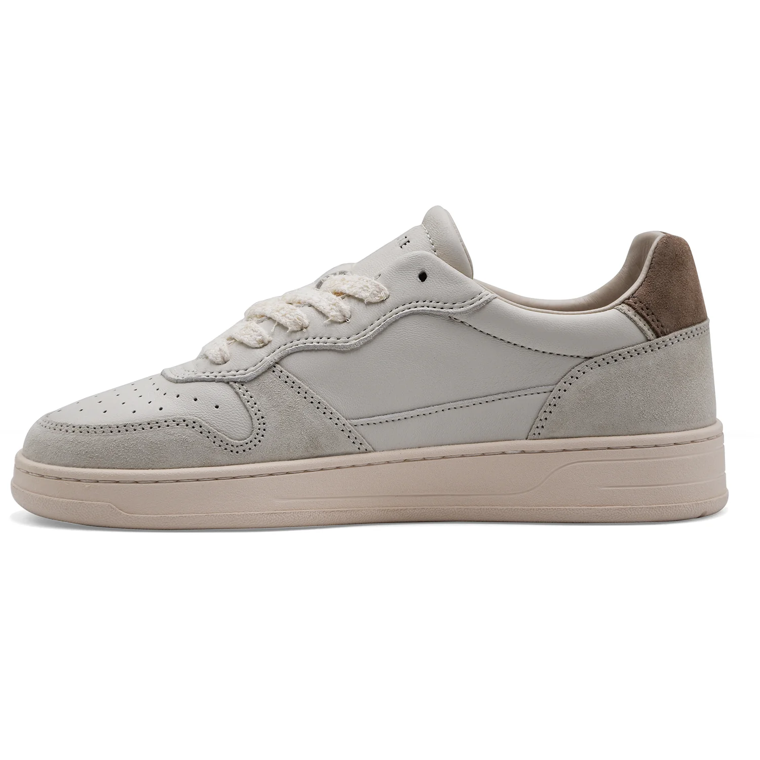 Sneakers D.A.T.E. Court 2.0 Uomo In Vintage Calf Ivory Basket - Image 4
