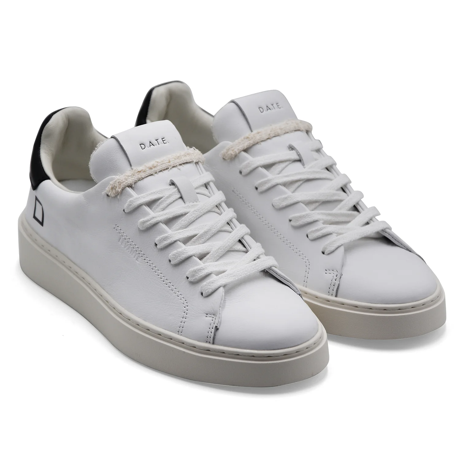 Sneakers D.A.T.E. Levante Uomo Bianco Stile Essenziale Pulito - Image 2