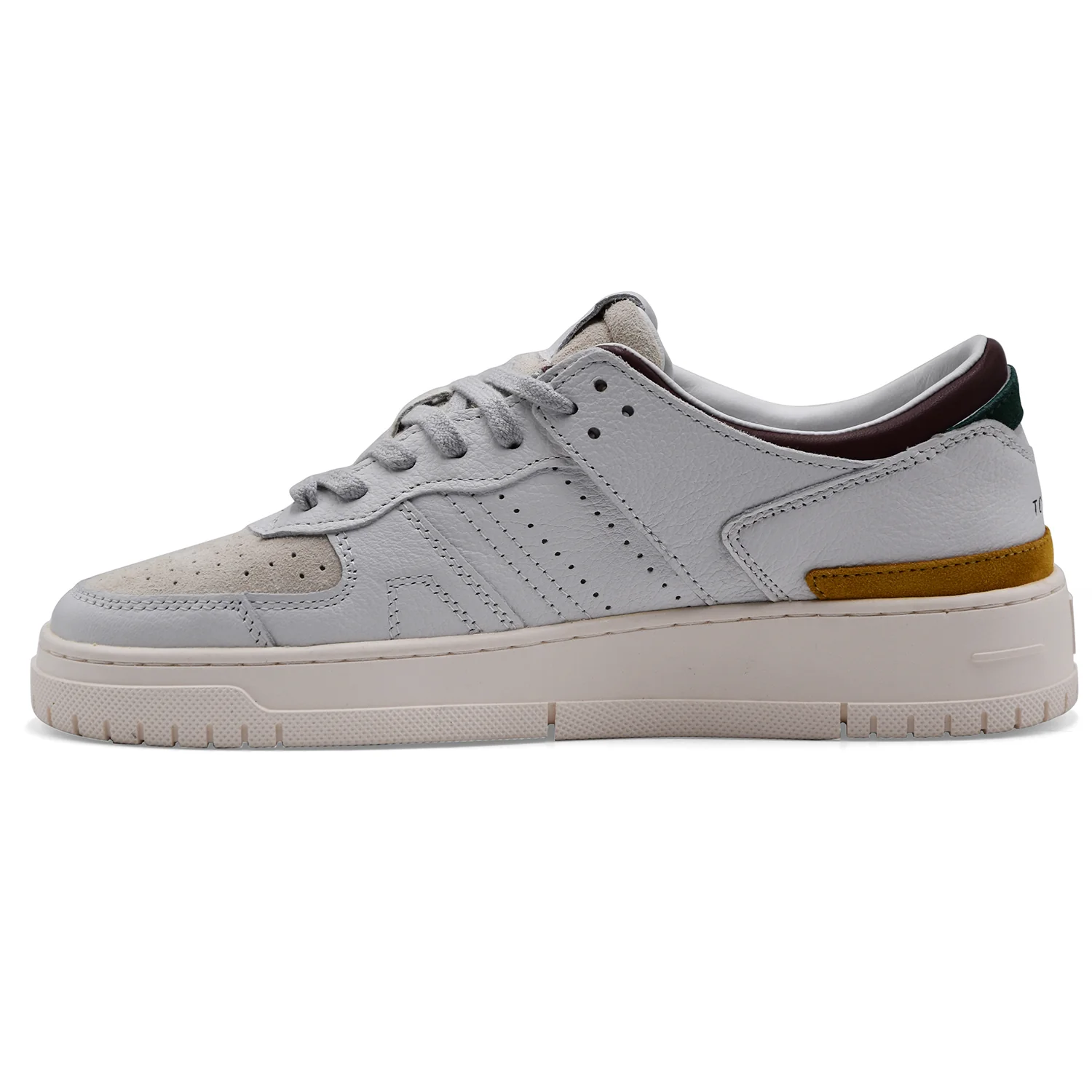 Sneakers D.A.T.E. Torneo Colored White Mustard Uomo Traspirabile - Image 5