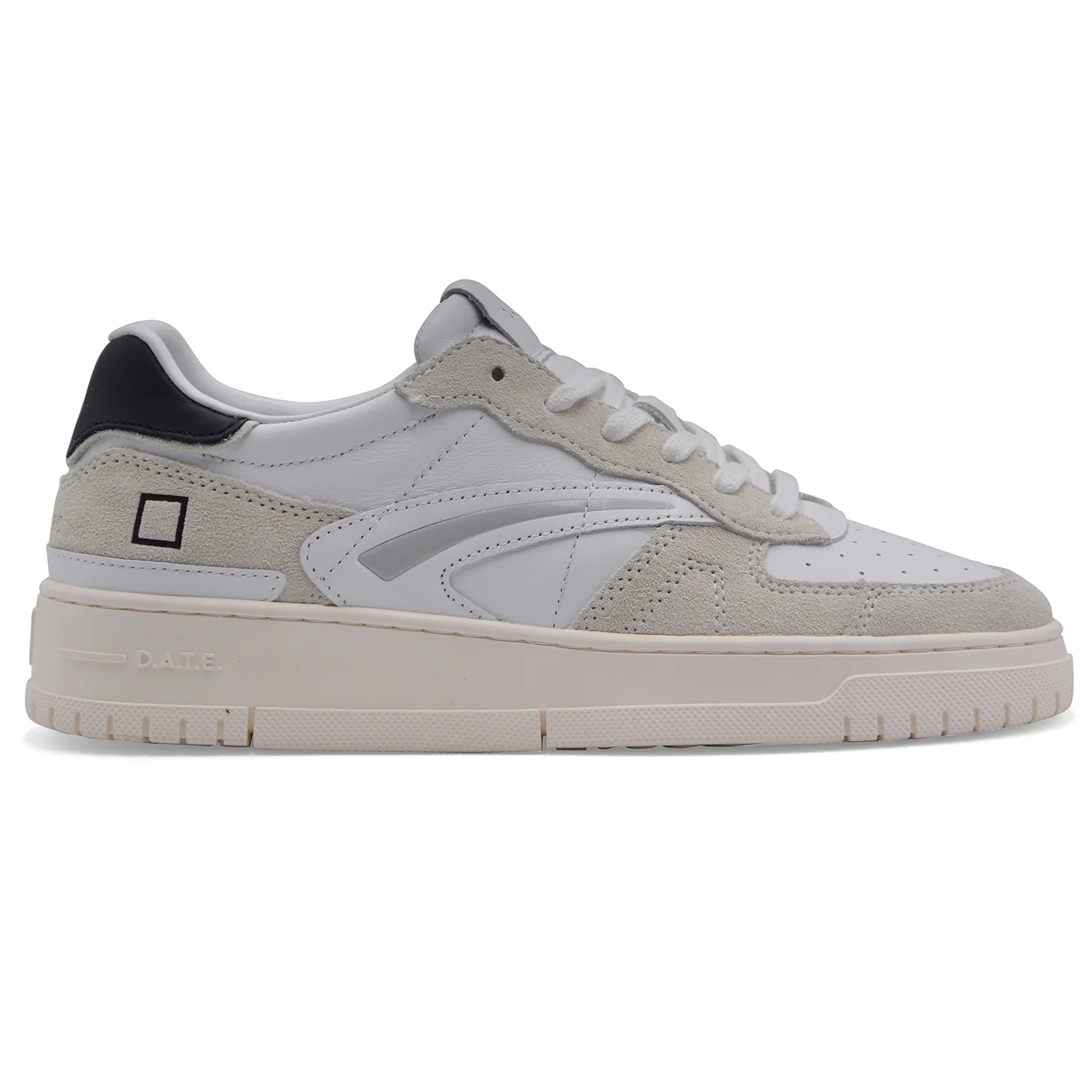 Sneakers D.A.T.E. Torneo Pure Basic Uomo Bianco Nero Minimale