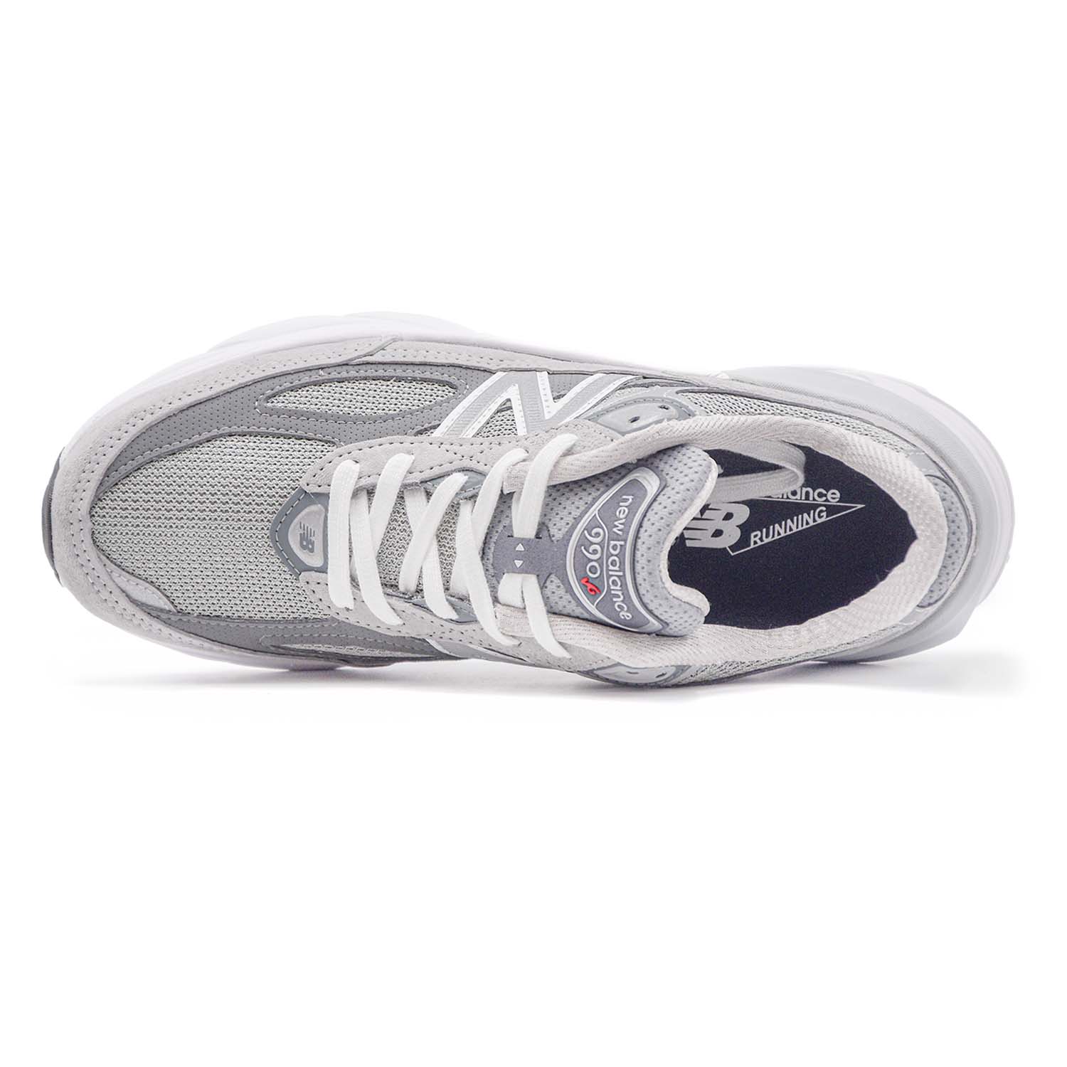 New Balance Uomo 990 V6 Sneakers Grigio Con Tomaia Aerodinamica - Image 3