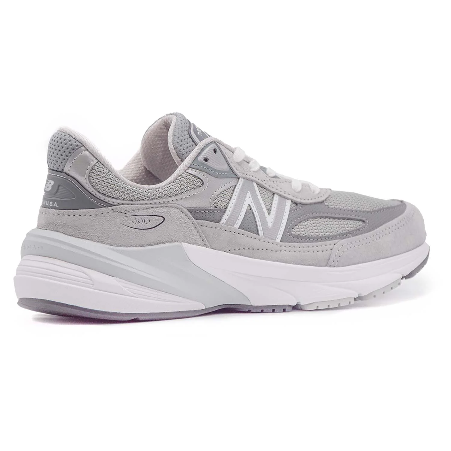 New Balance Uomo 990 V6 Sneakers Grigio Con Tomaia Aerodinamica - Image 4