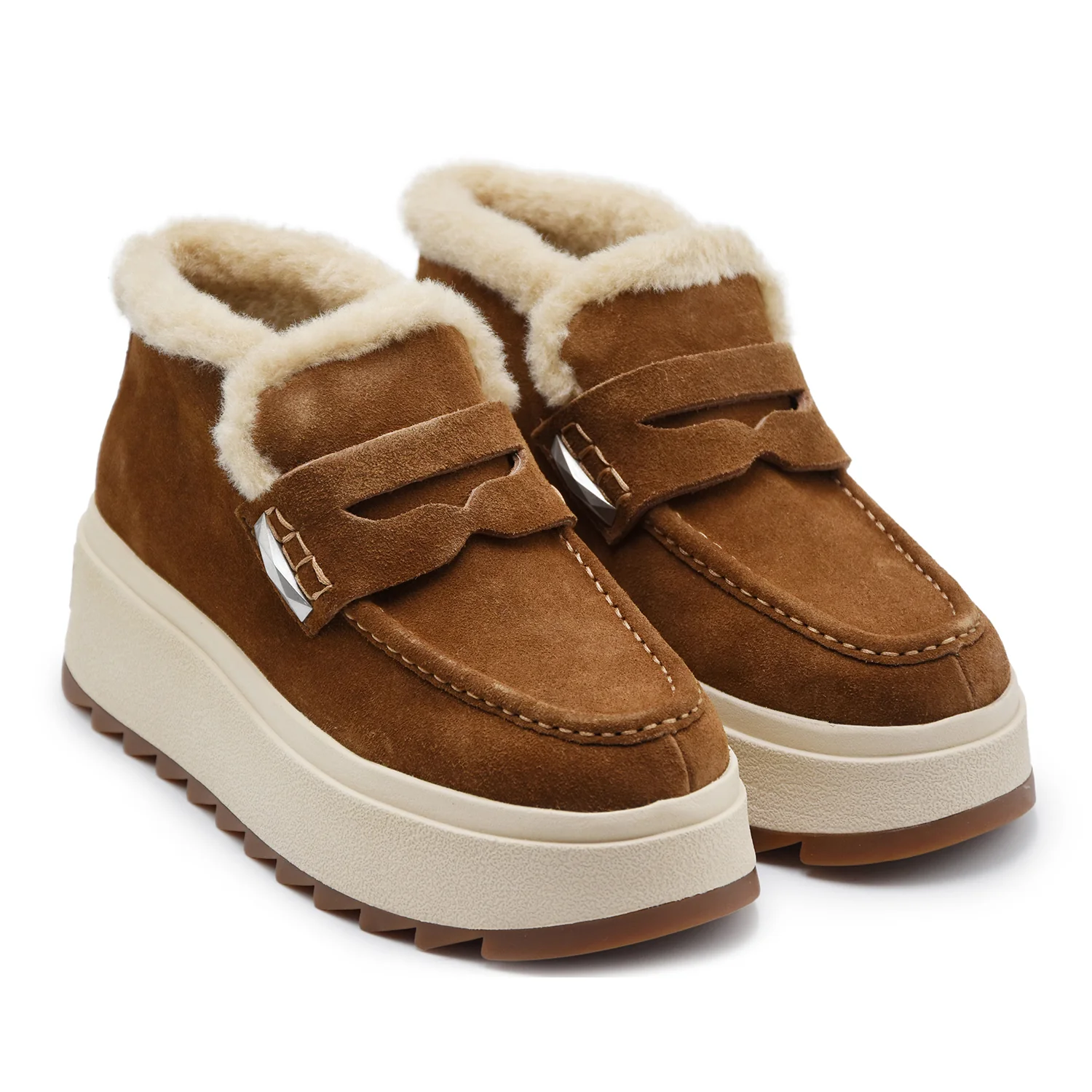 Stivaletti Ash Magic Donna Camoscio Land Interno In Pelliccia - Image 2