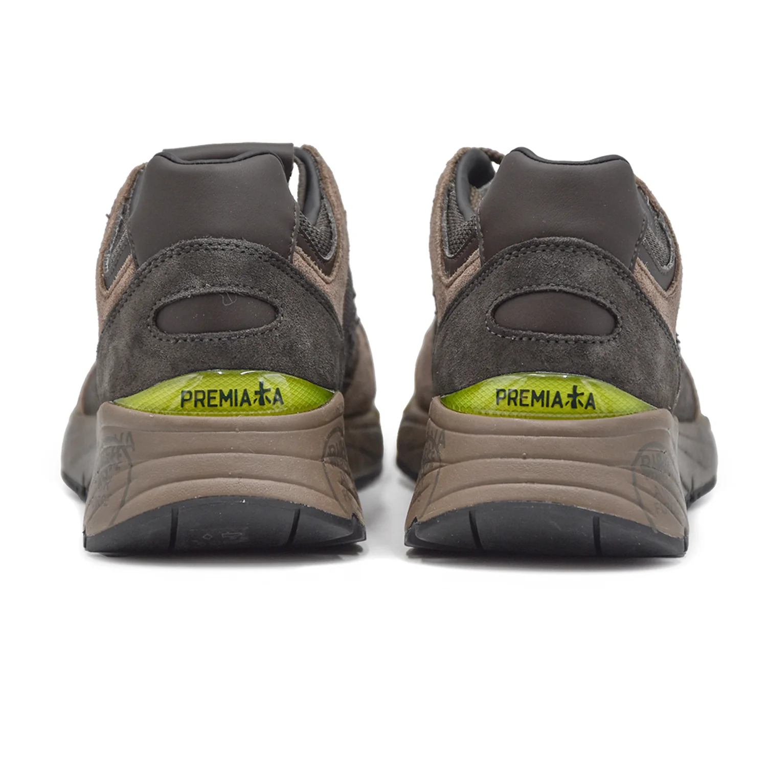 Premiata Sneakers Uomo Mase 6875 Dai Materiali Pregiati Tortora - Image 4