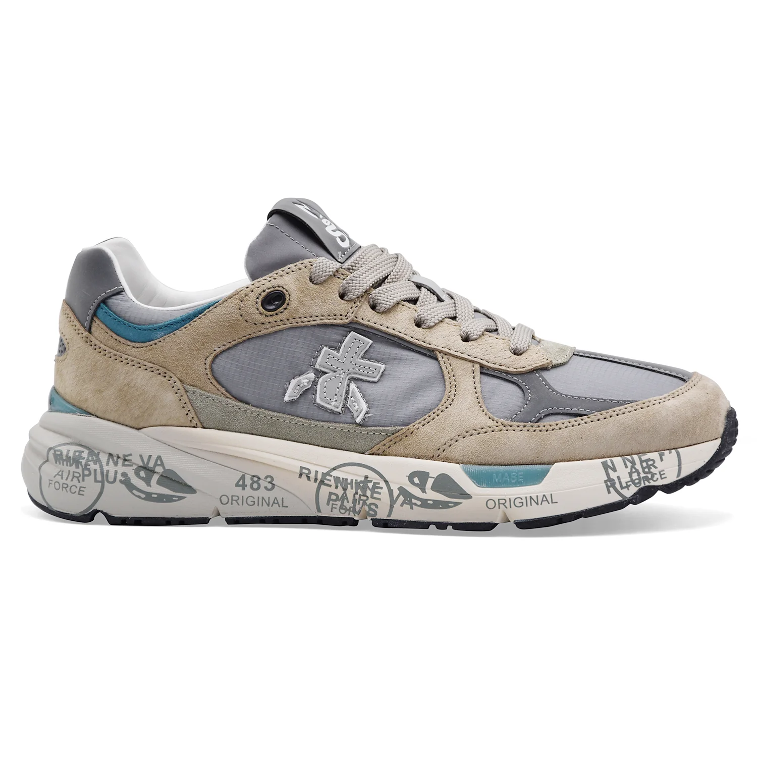Sneakers Uomo Premiata Mase25 8023 Grigio Stile Contemporaneo