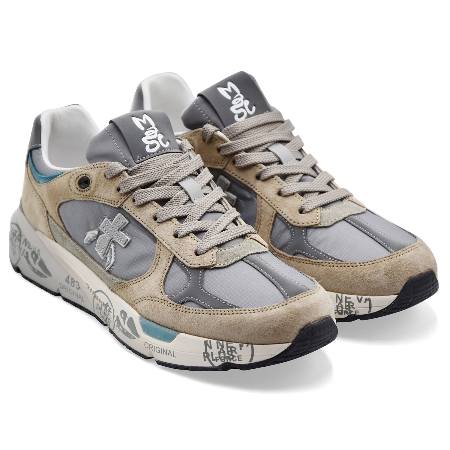 Sneakers Uomo Premiata Mase25 8023 Grigio Stile Contemporaneo - Image 2