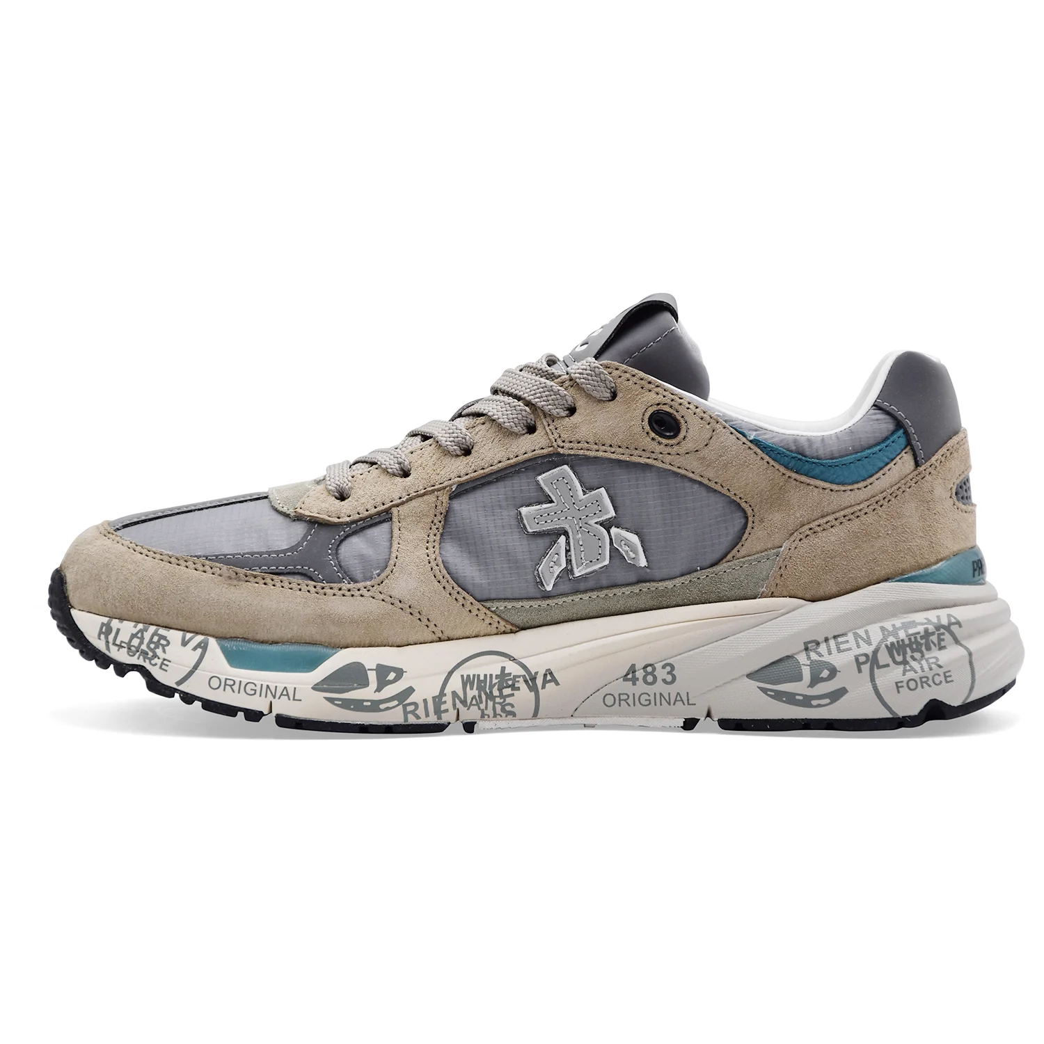 Sneakers Uomo Premiata Mase25 8023 Grigio Stile Contemporaneo - Image 4