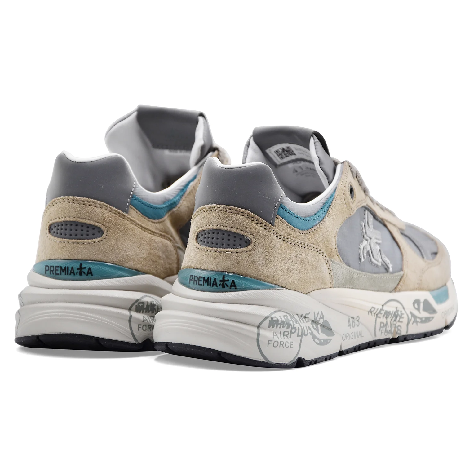 Sneakers Uomo Premiata Mase25 8023 Grigio Stile Contemporaneo - Image 5