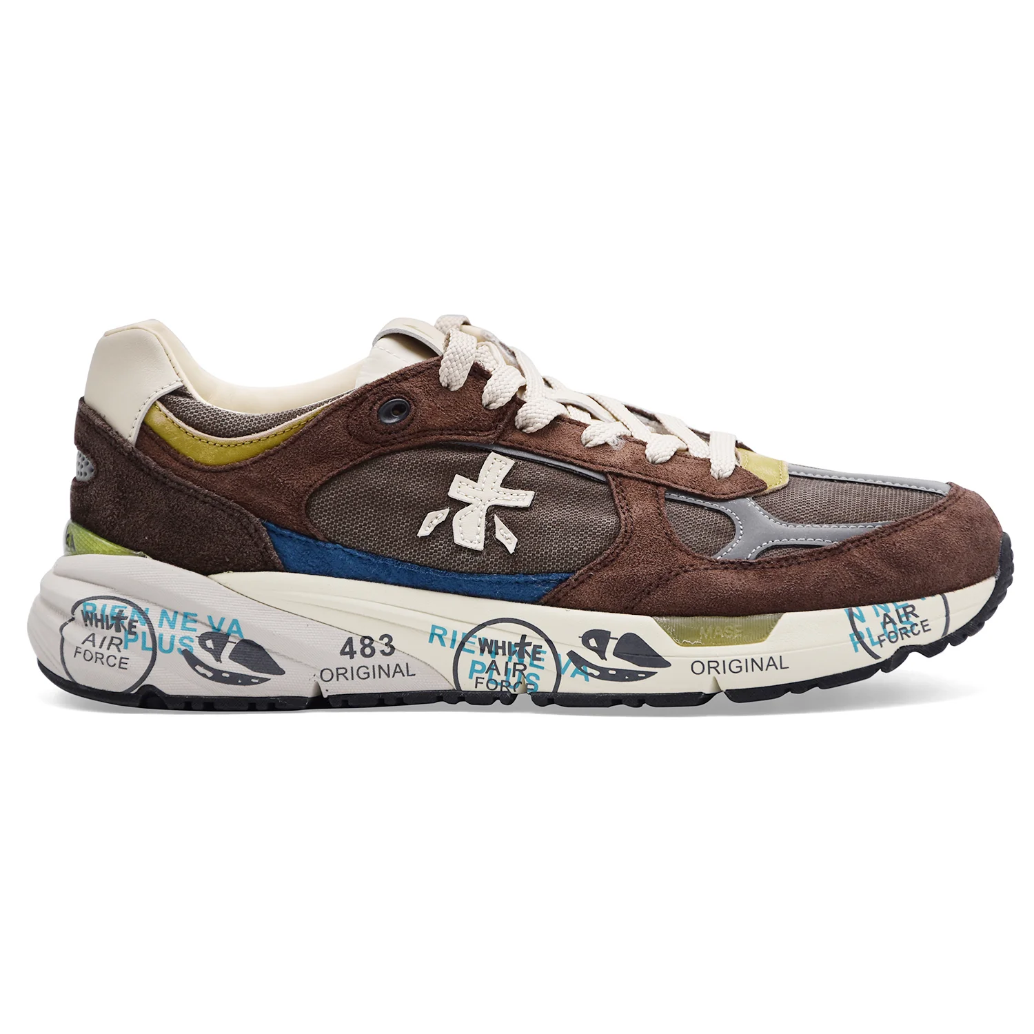Sneakers Uomo Premiata Mase 25 8026 Burgundy Suola Ammortizzata