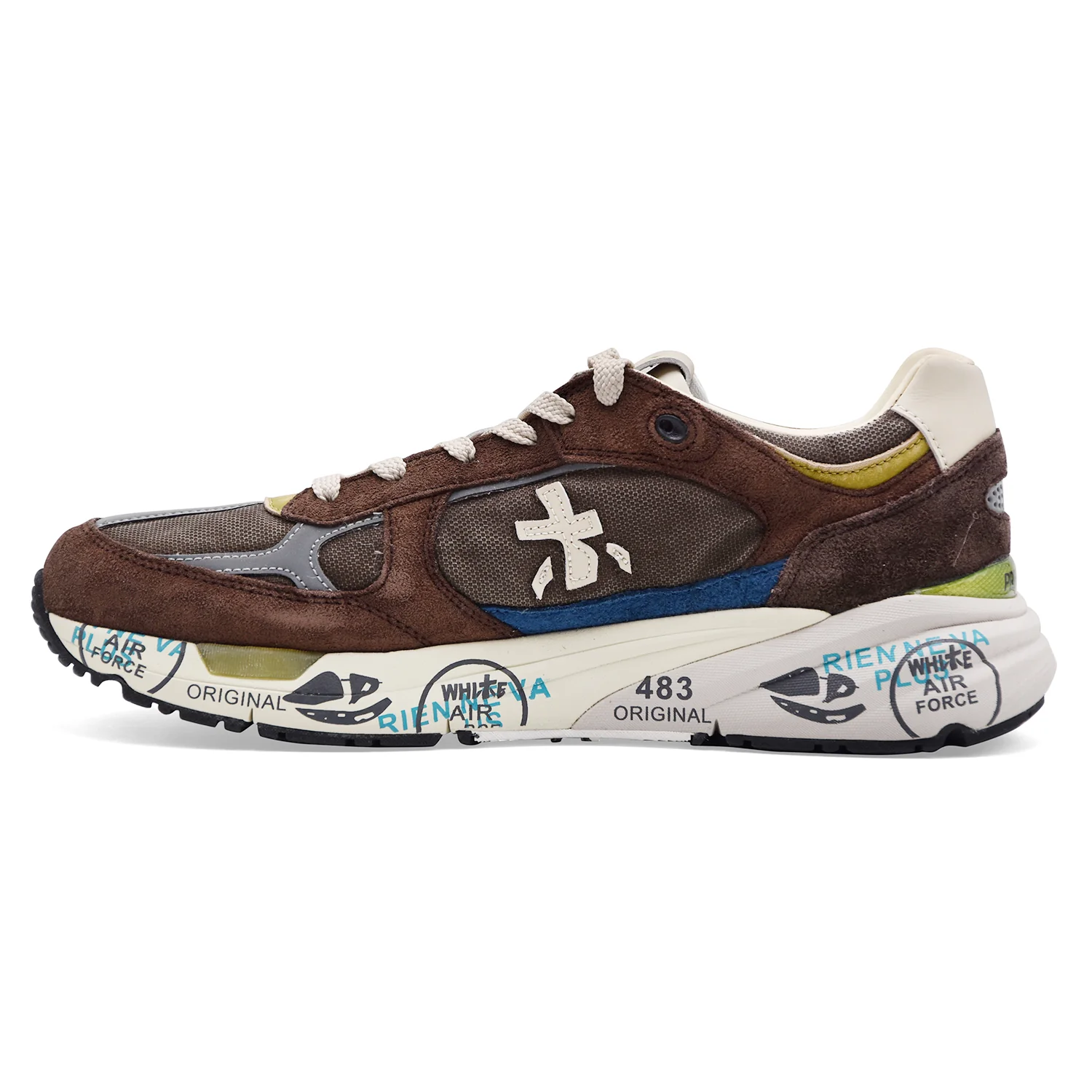 Sneakers Uomo Premiata Mase 25 8026 Burgundy Suola Ammortizzata - Image 4