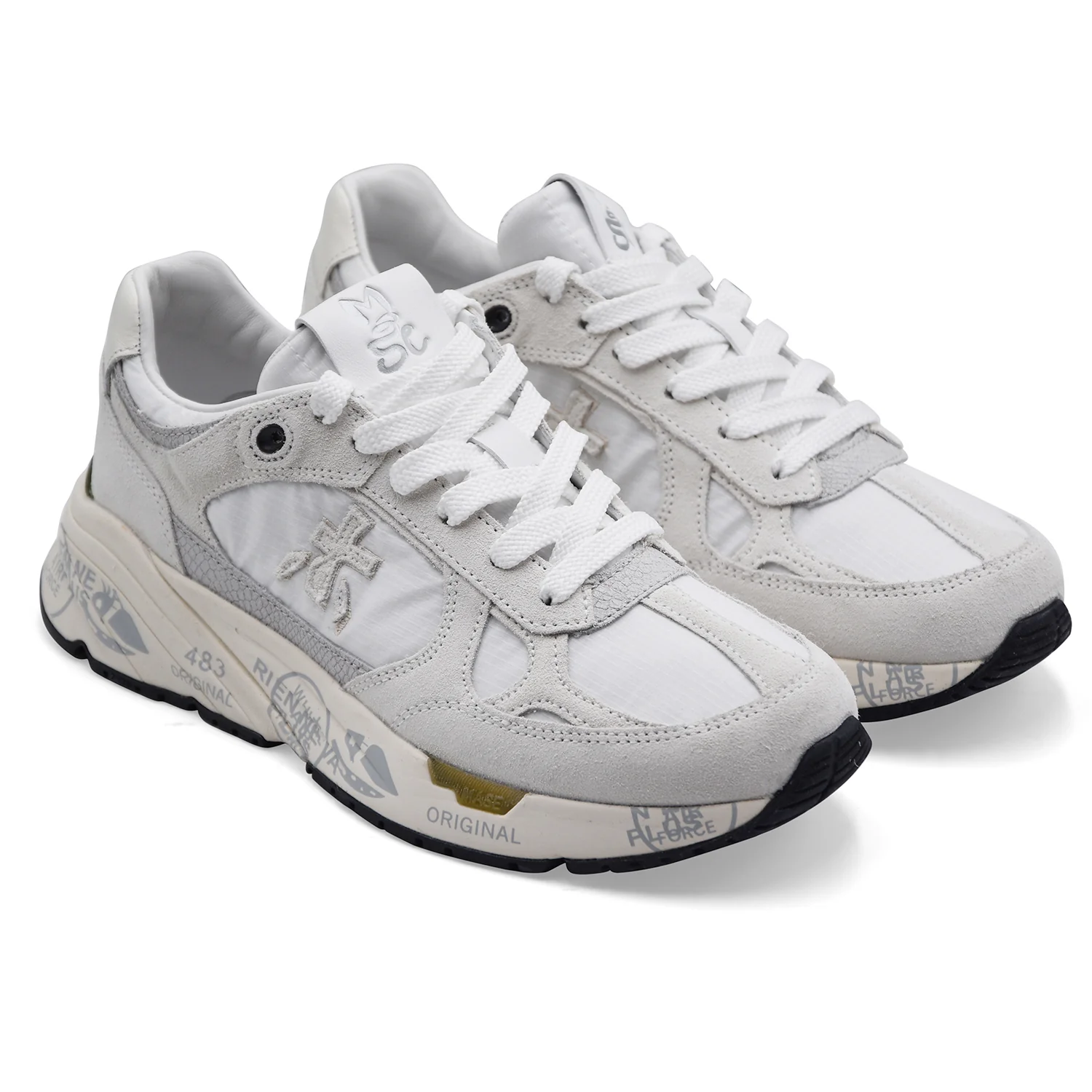 Sneakers Donna Premiata Mased 7823 Bianco Silhouette Moderna - Image 2