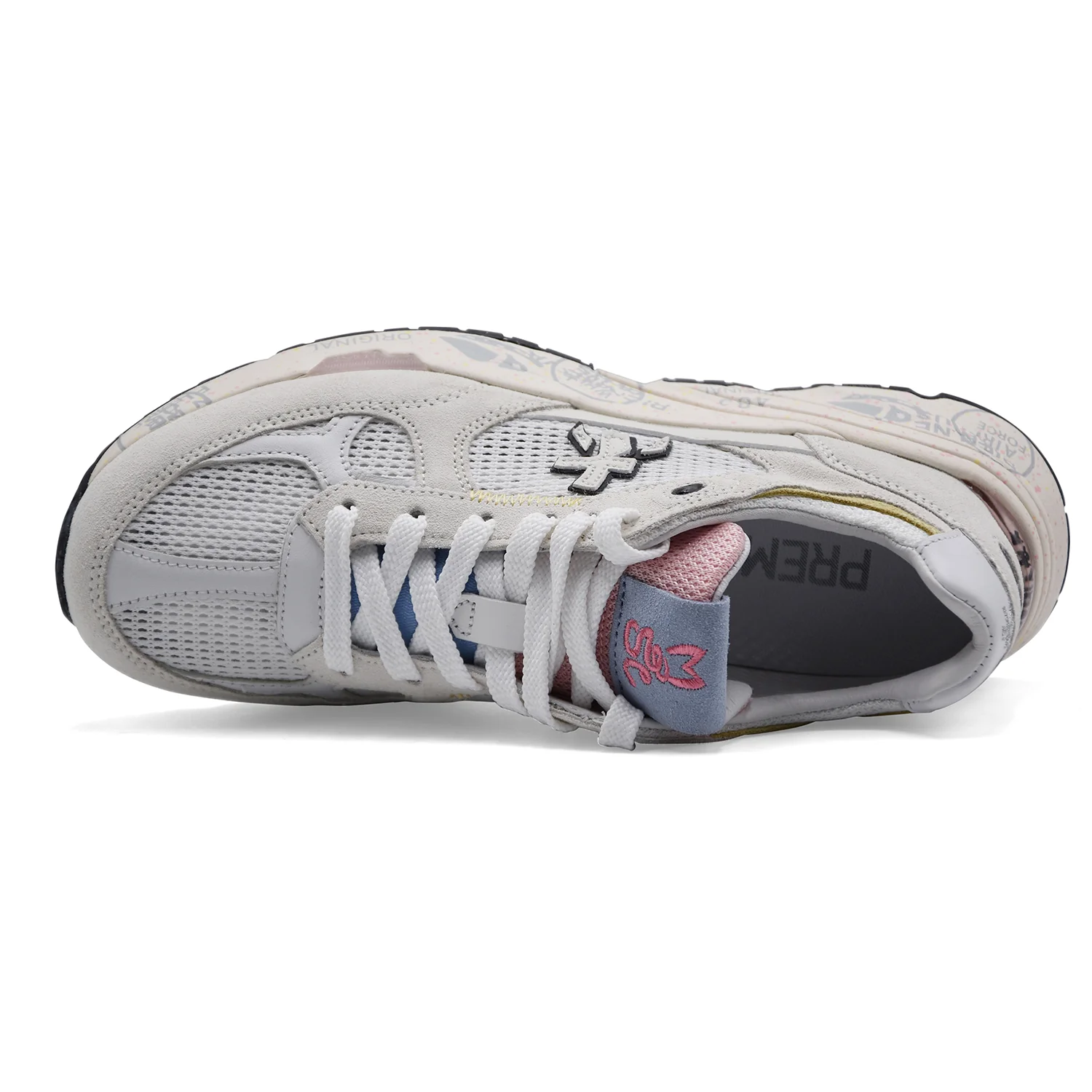 Sneakers Donna Premiata Mased Var. 8206 In Pelle Mesh Bianco - Image 3