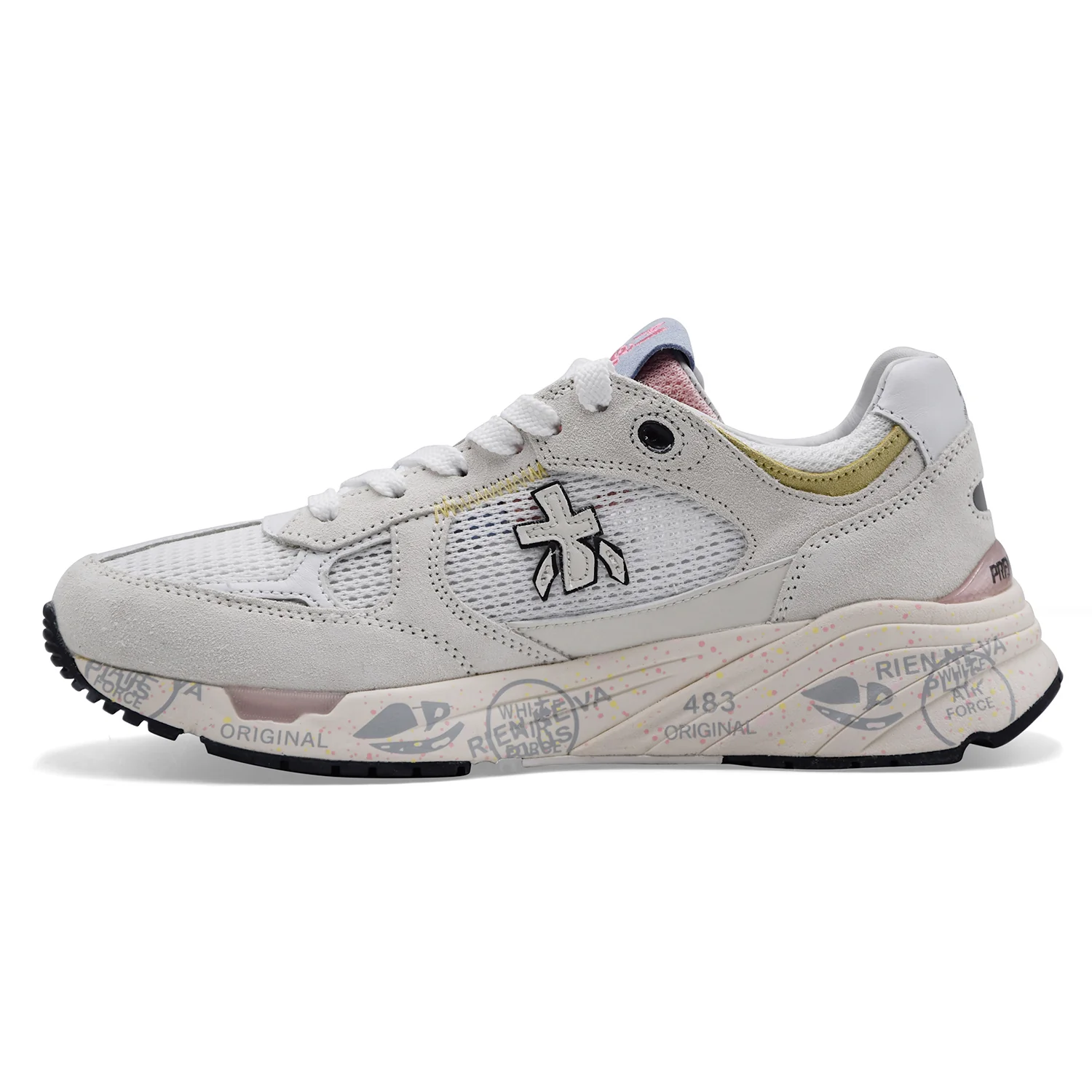 Sneakers Donna Premiata Mased Var. 8206 In Pelle Mesh Bianco - Image 5