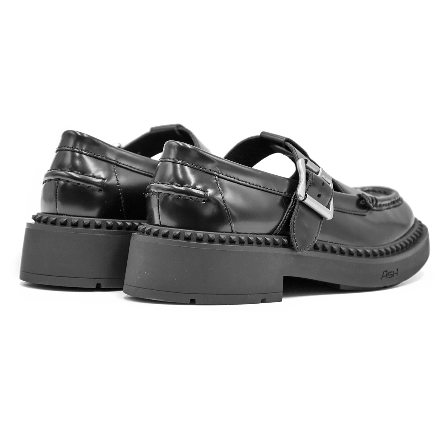 Mocassini T-Strap Ash Mason Nero Un RetroÌ Davvero Alla Moda Donna - Image 3