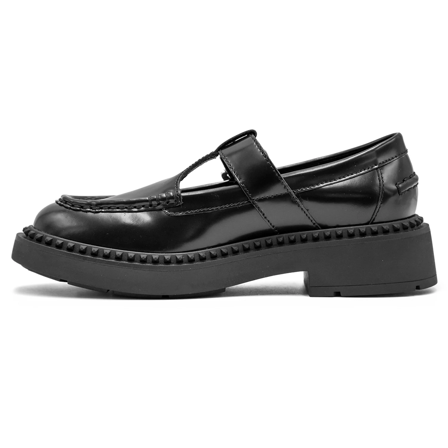 Mocassini T-Strap Ash Mason Nero Un RetroÌ Davvero Alla Moda Donna - Image 5
