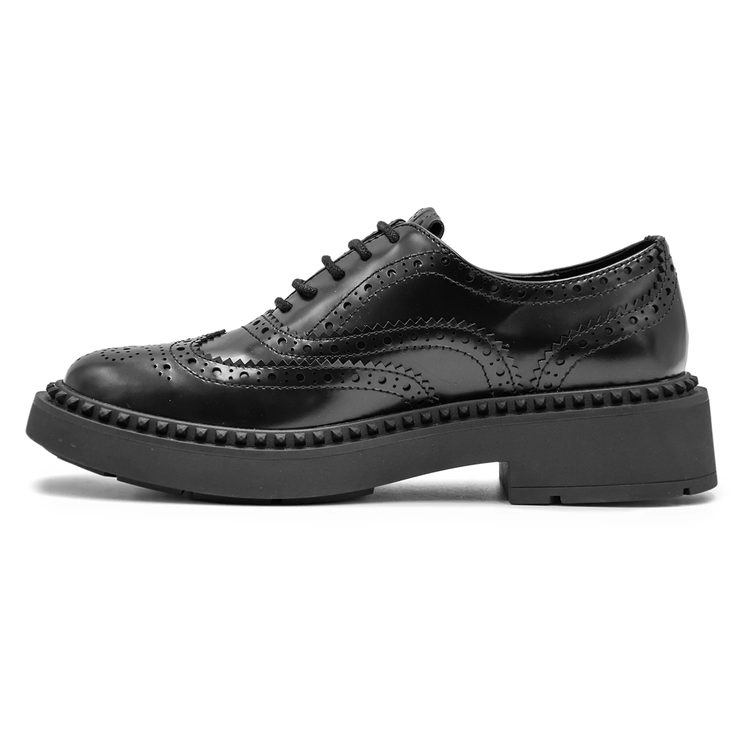 Ash Stringate Mercer Nero Dall'Elegante Motivo Brogue Donna - Image 3