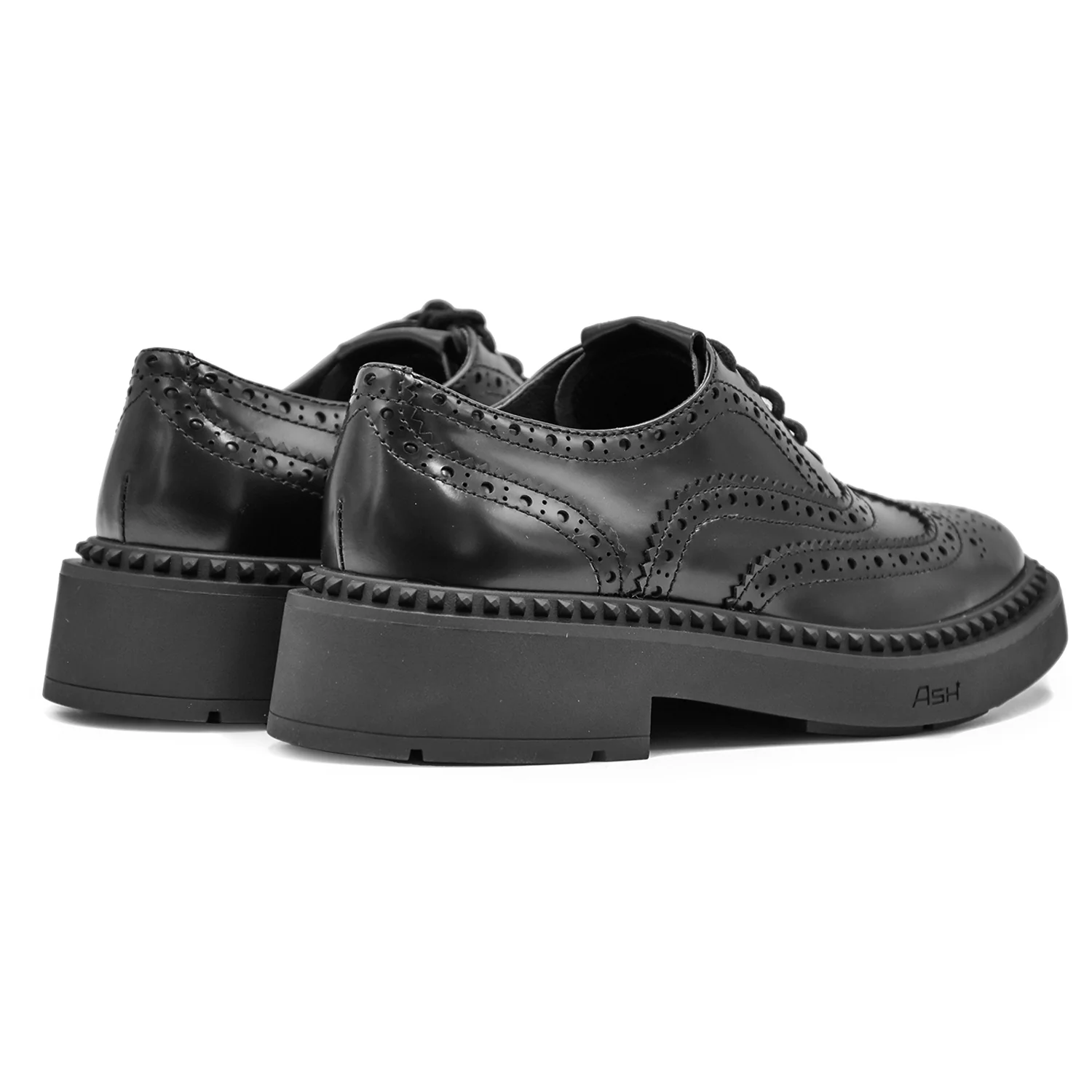 Ash Stringate Mercer Nero Dall'Elegante Motivo Brogue Donna - Image 4