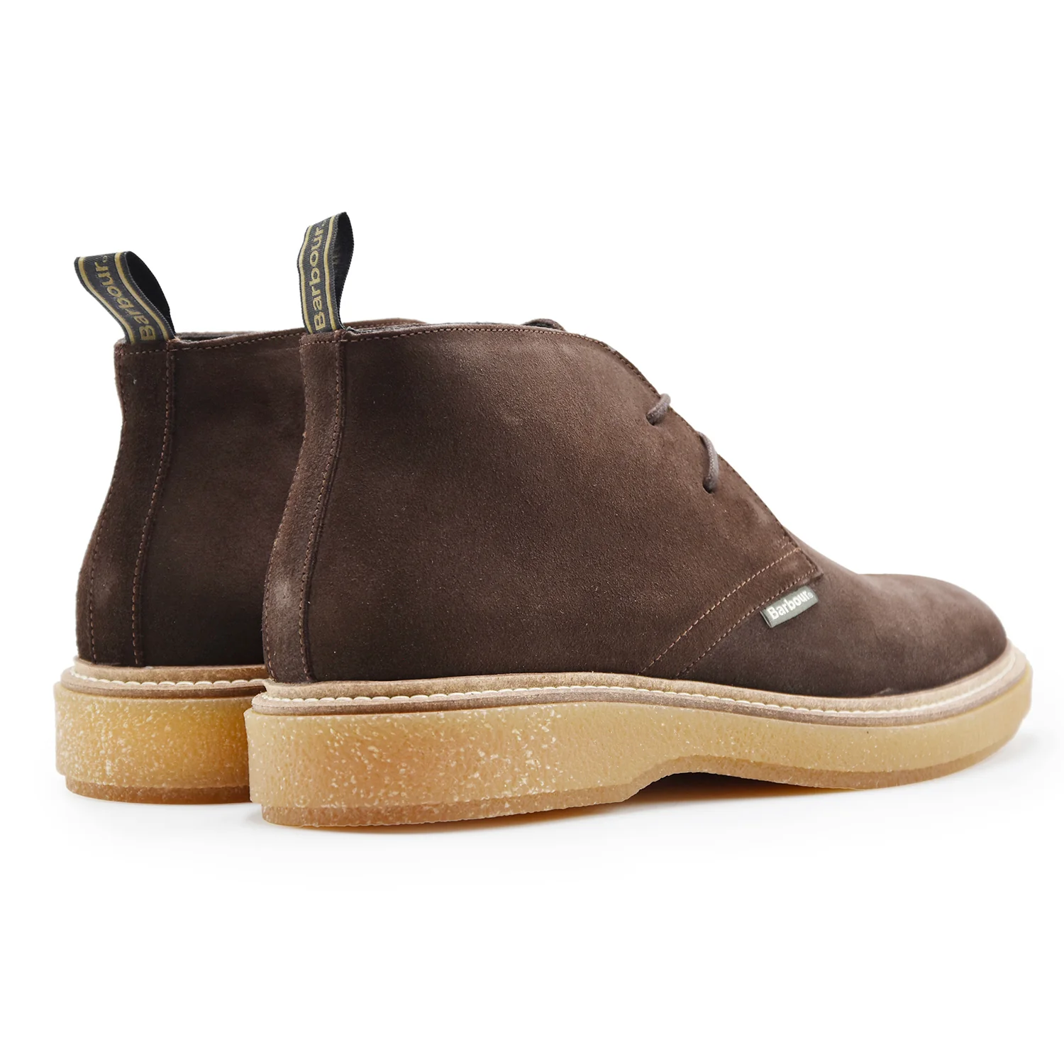 Polacchini Barbour Uomo Blaine Camoscio Marrone Stile Iconico - Image 3