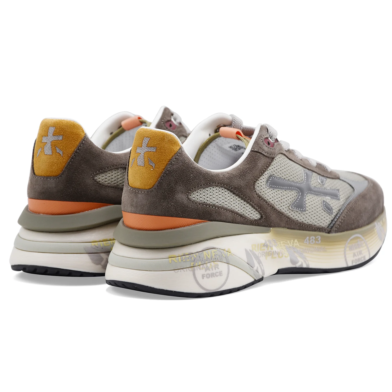 Sneakers Uomo Premiata Moerun 7871 Taupe Logo Laterale Iconico - Image 5