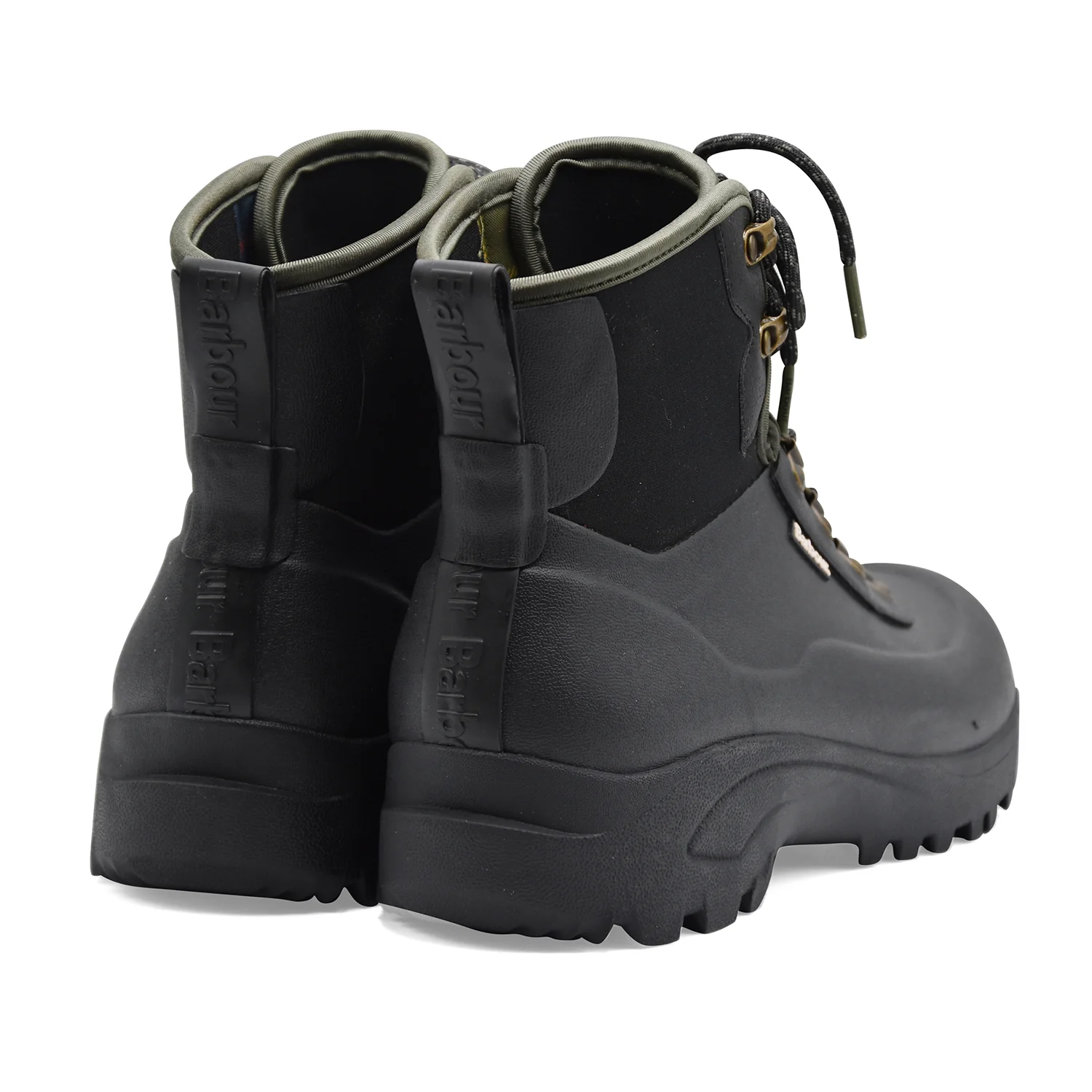 Stivaletti Uomo Barbour Marlow Nero Gomma Neoprene Impermeabili - Image 3