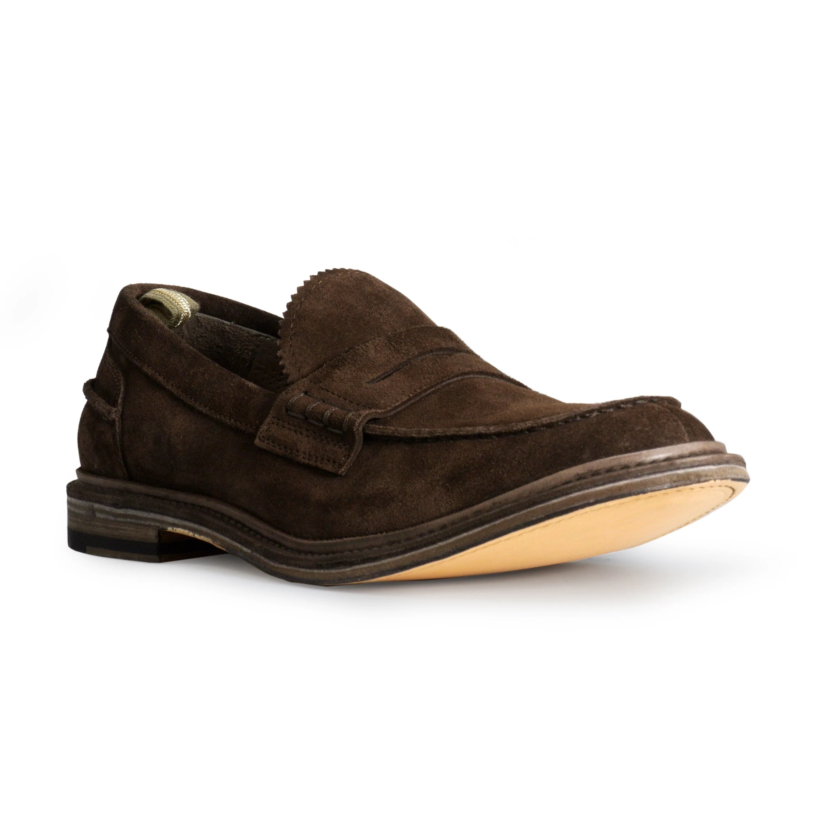 Mocassini Officine Creative Marrone Uomo Pull Tab Gros Grain - Image 3