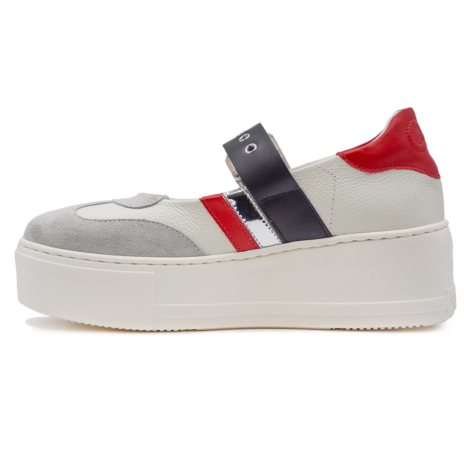 Loafer Oa Non-Fashion Donna Bianco Rosso Ballerine Seoul - Image 3
