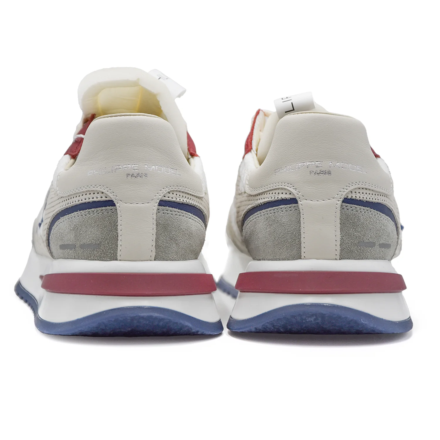 Sneakers Philippe Model Olympique Uomo Bianco Bordeaux 3D Insert - Image 3