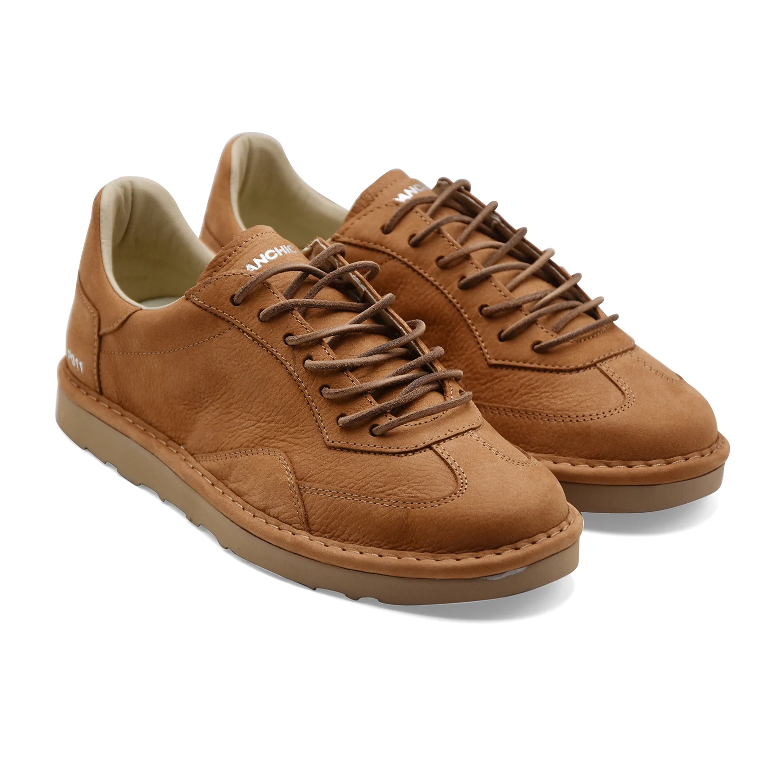 Sneakers Uomo Panchic P011 Nubuck Cammello Sportive E Casual - Image 2